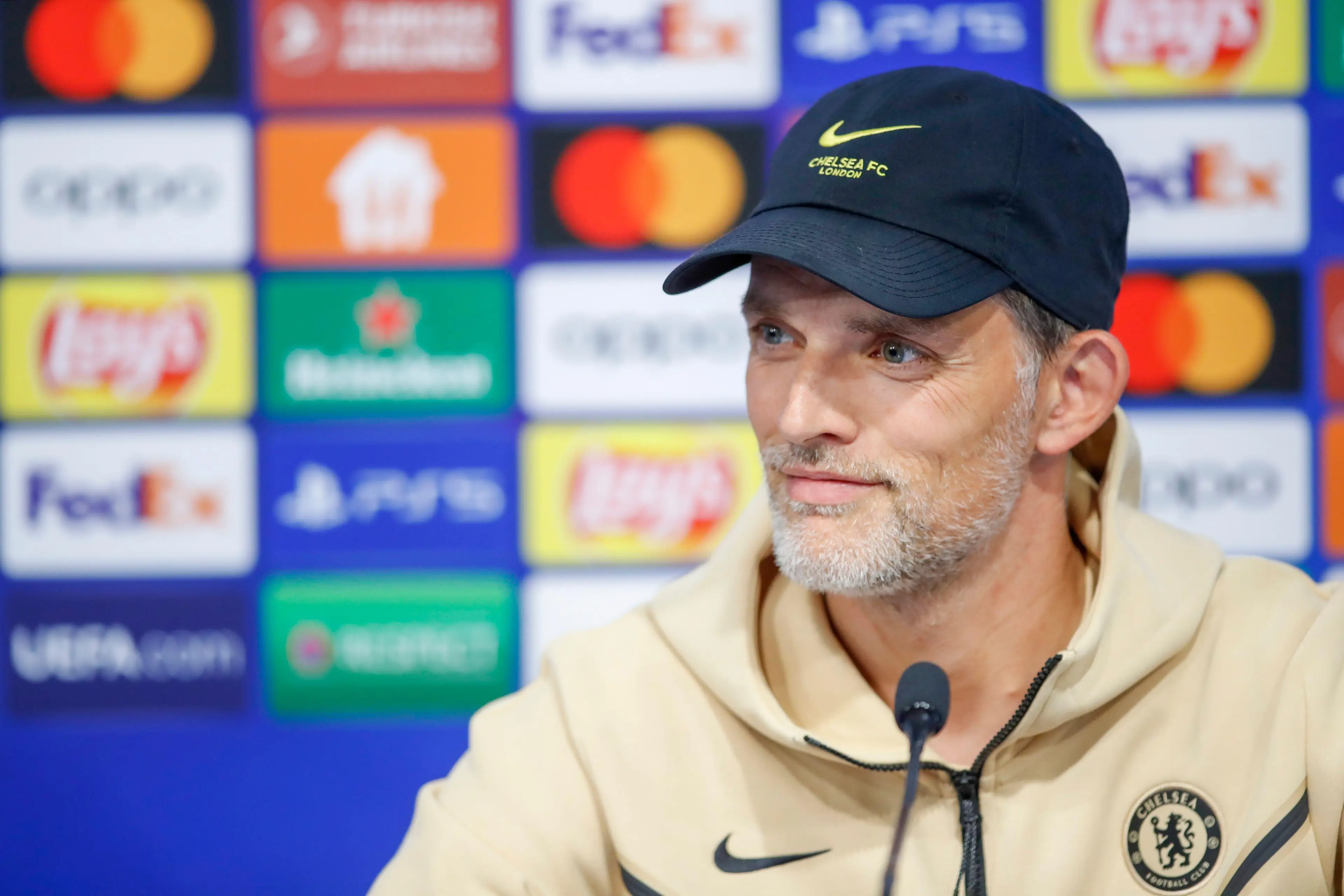 Thomas Tuchel in his pre-match press conference ahead of Dinamo Zagreb. (Alamy)