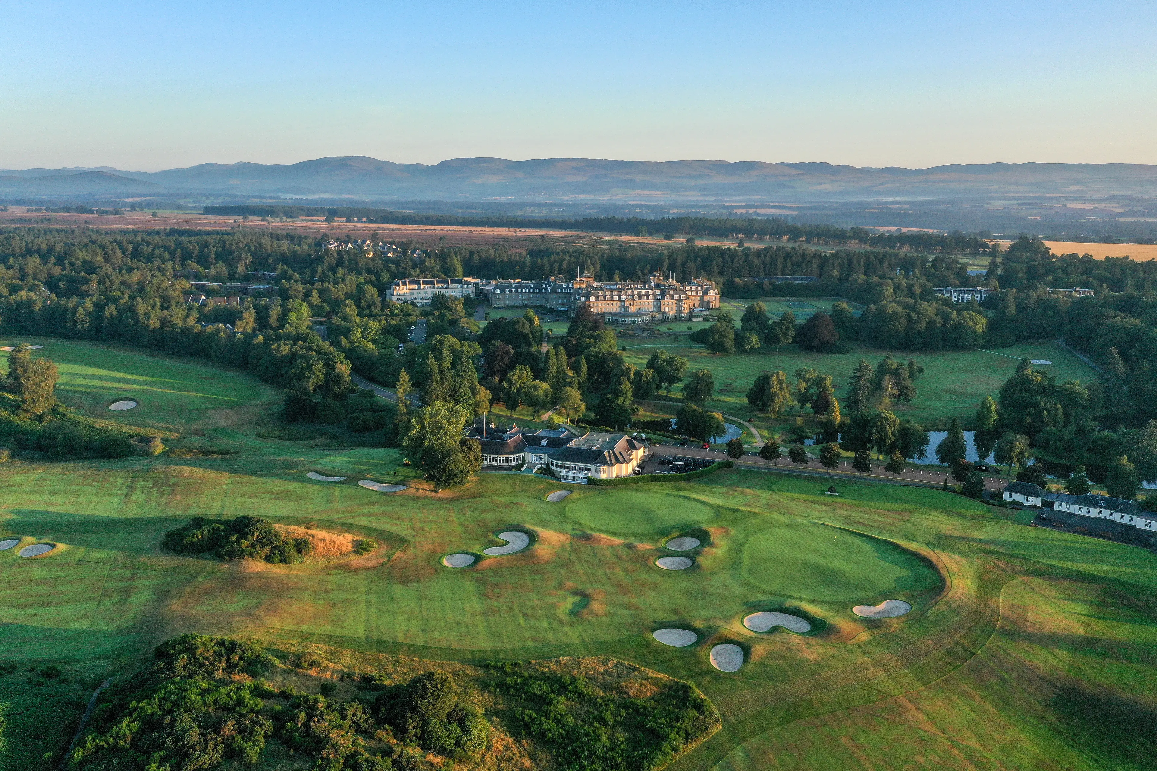 Aerial view of the Gleneagles. Image: Getty  