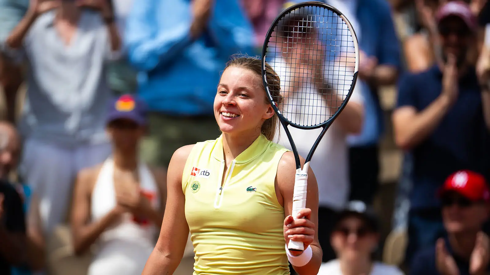 Maja Chwalinksa has reached the quarter-finals of the French Open (Image: Getty)