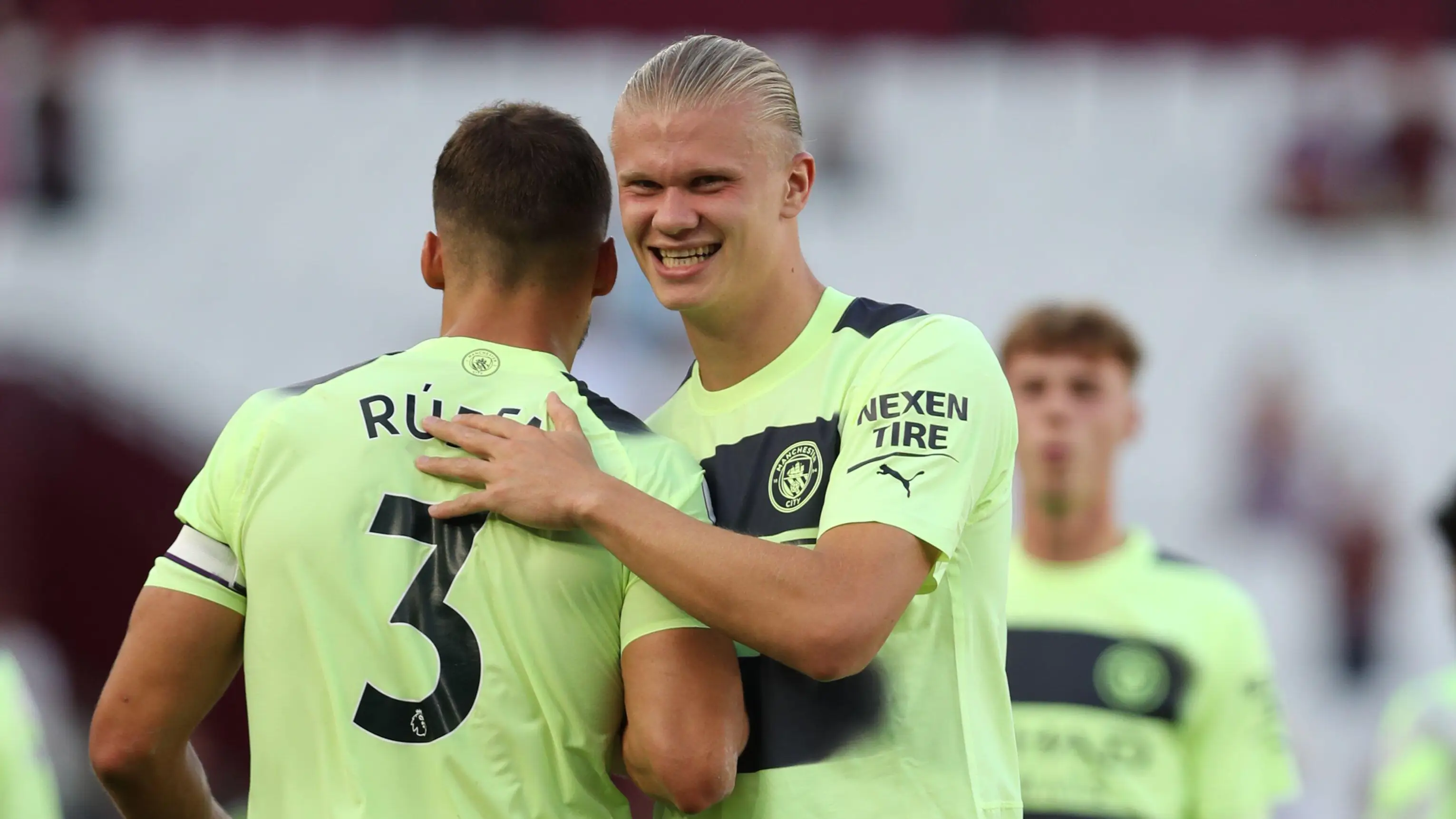 Erling Haaland and Ruben Dias