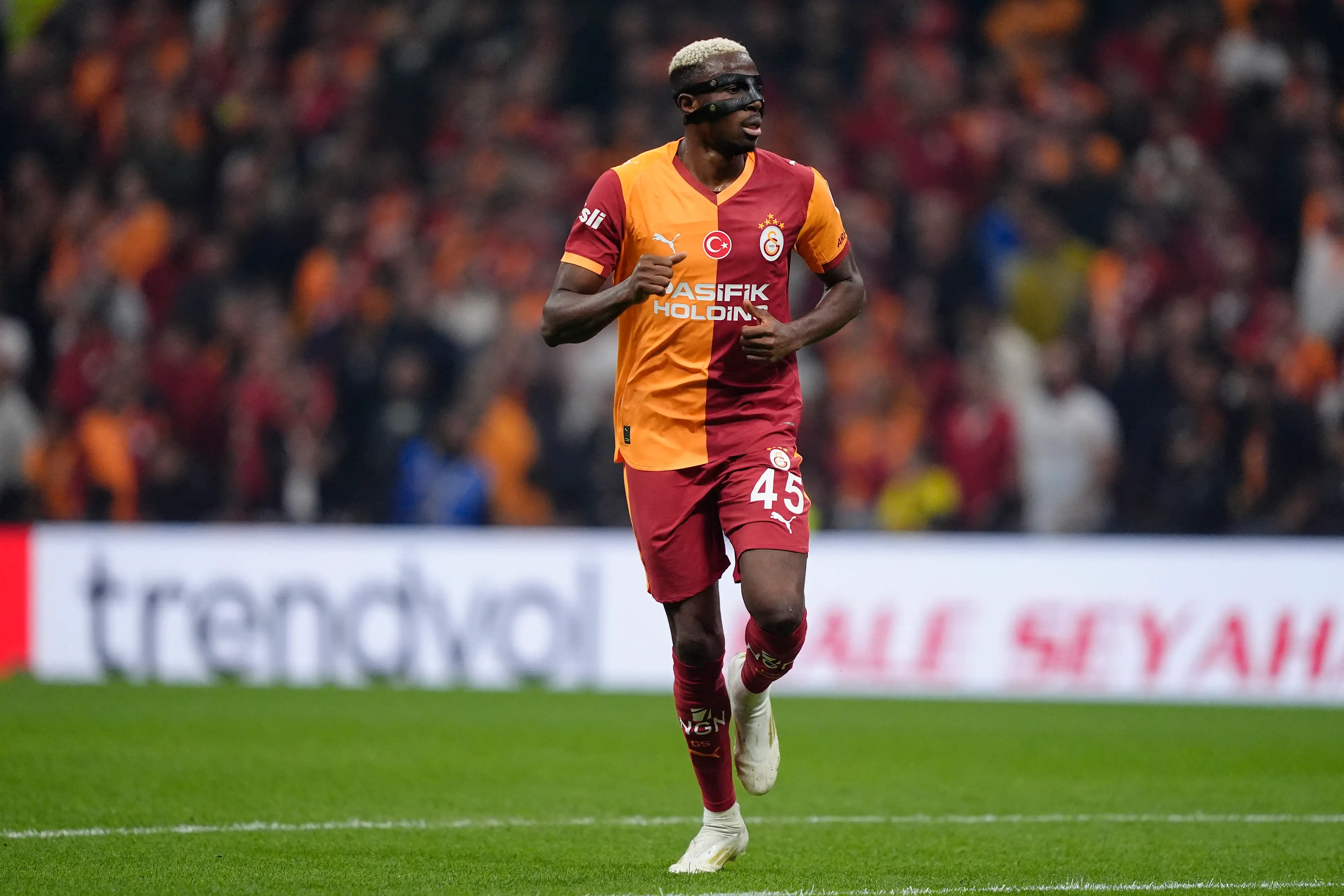 Victor Osimhen has been linked with a move to Barcelona. Image: Getty