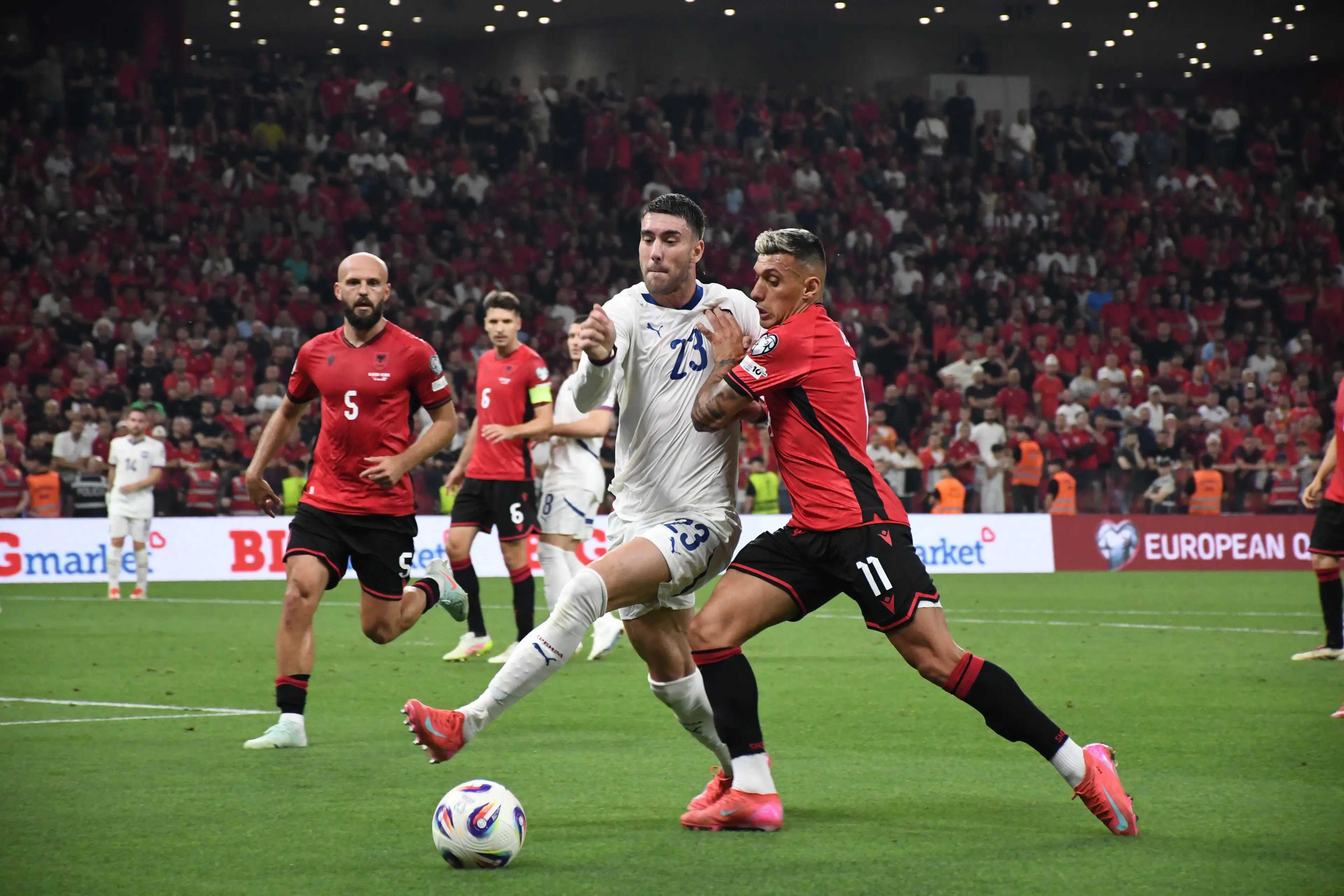 Albania came up against Serbia back in June. Image credit: Getty