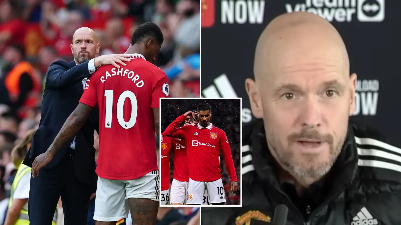 Erik ten Hag gives defiant response when asked about Marcus Rashford's Man United future