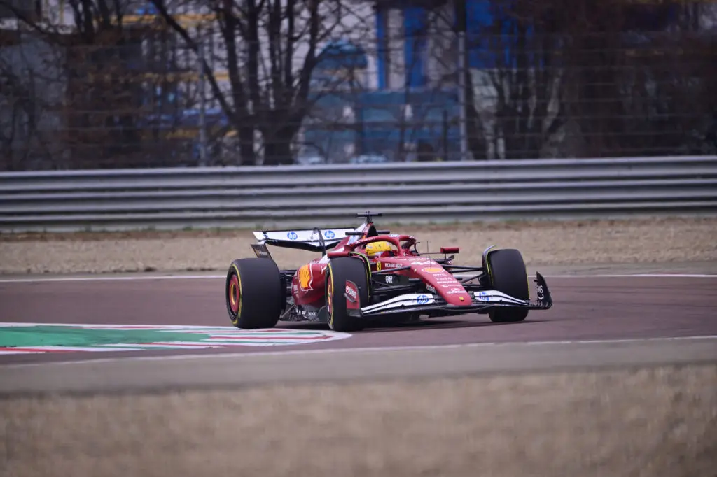 Lewis Hamilton tests the new Ferrari SF-25 at Maranello (Image: Getty)