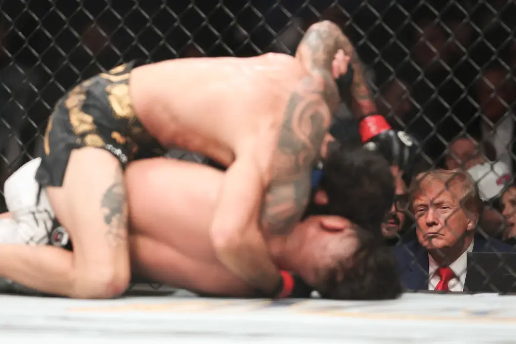 Donald Trump is an avid fan of the UFC and has attended several events in recent years. (Image: Getty)