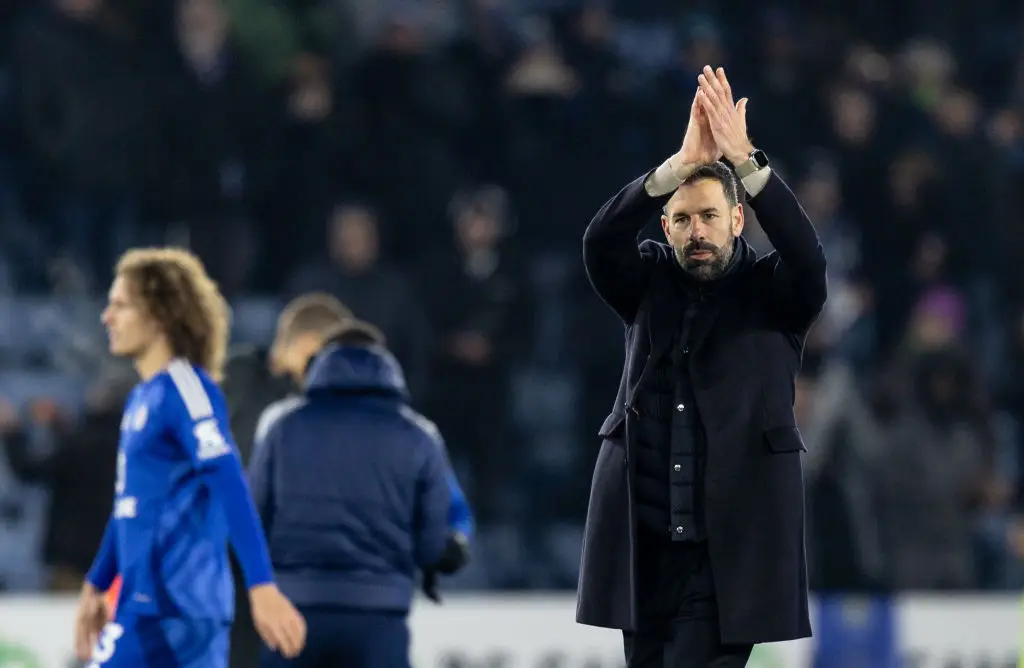 Ruud van Nistelrooy replaced Steve Cooper as Leicester City manager last week. (Image: Getty)
