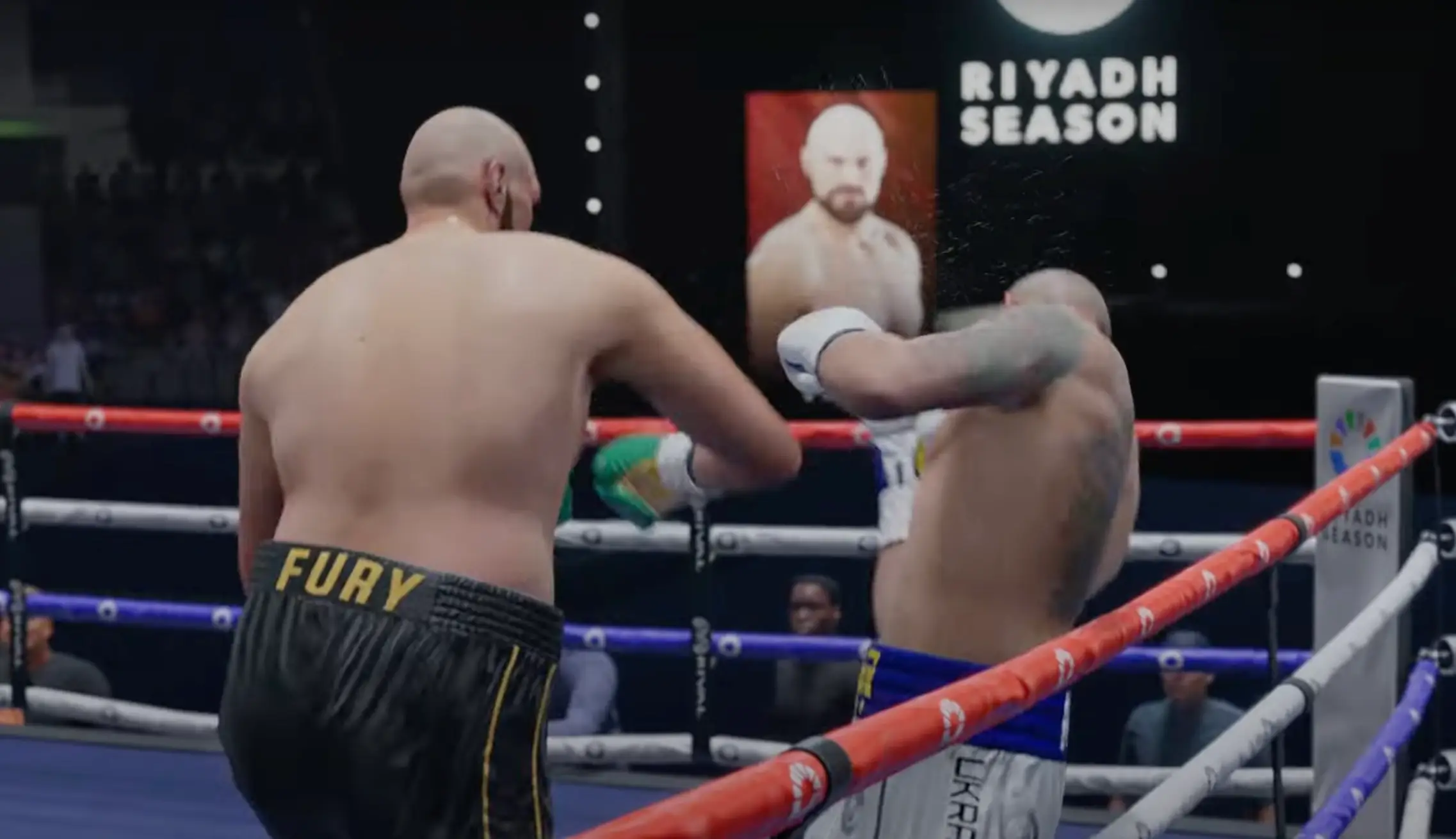Fury finishes the fight with a huge right hook (Image: YouTube/PhantomFlame)