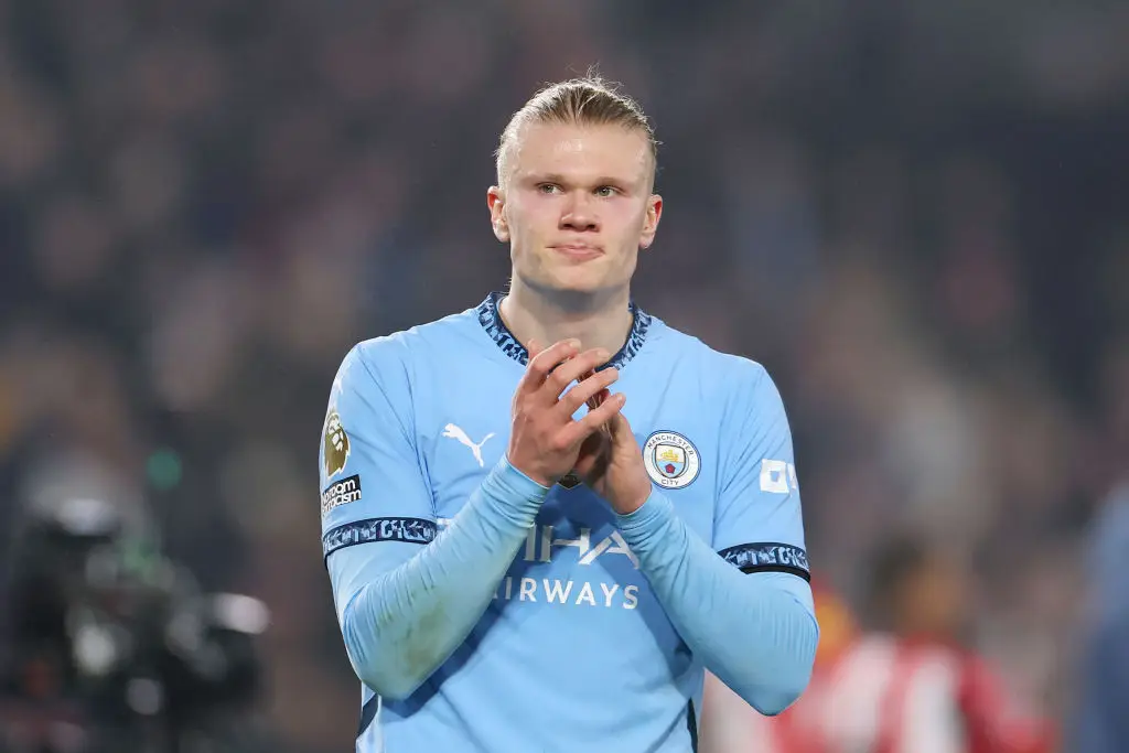 Erling Haaland has extended his contract with Man City until 2034 (Image: Getty)