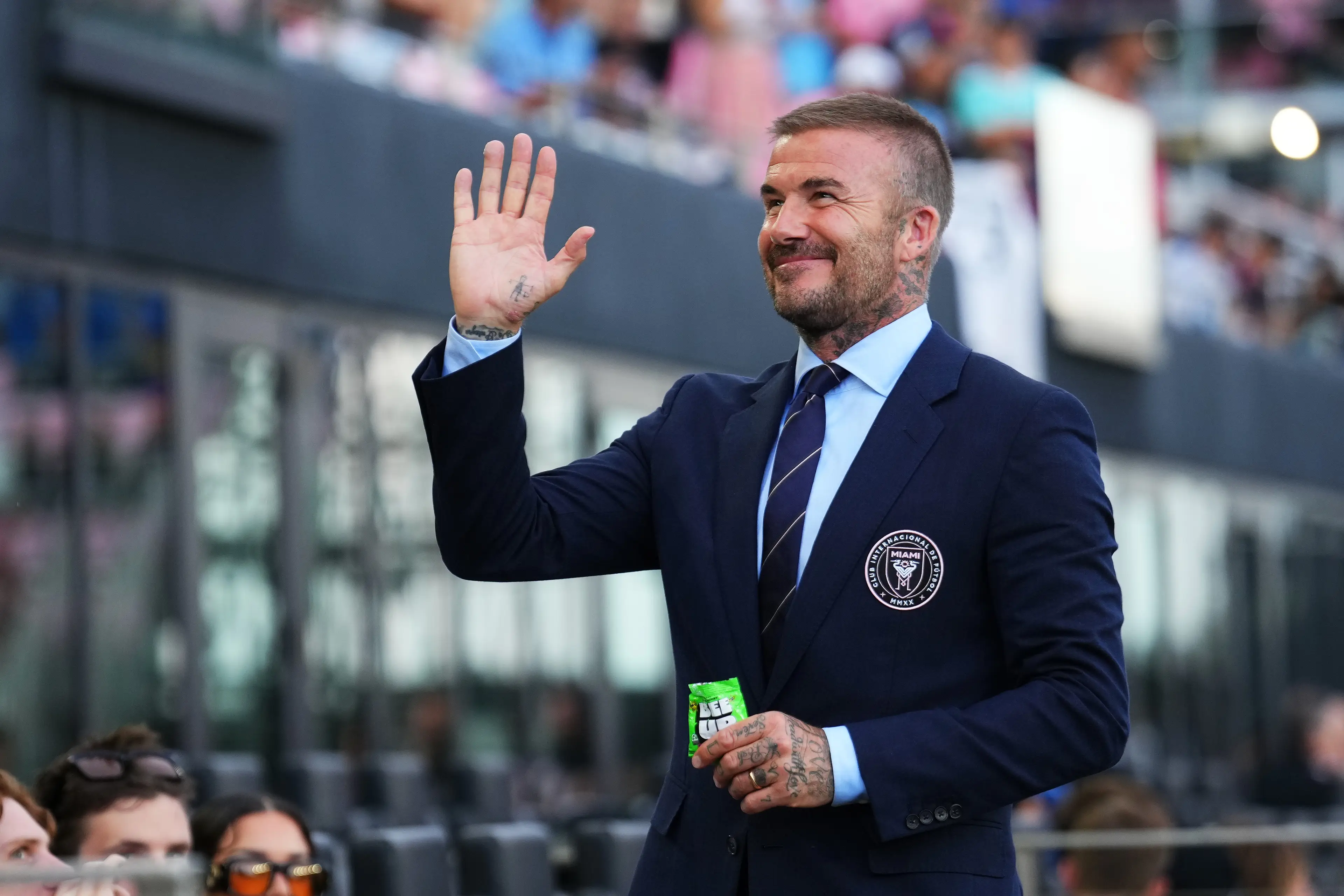 David Beckham is a co-owner at Inter Miami. Image: Rich Storry / Stringer via Getty