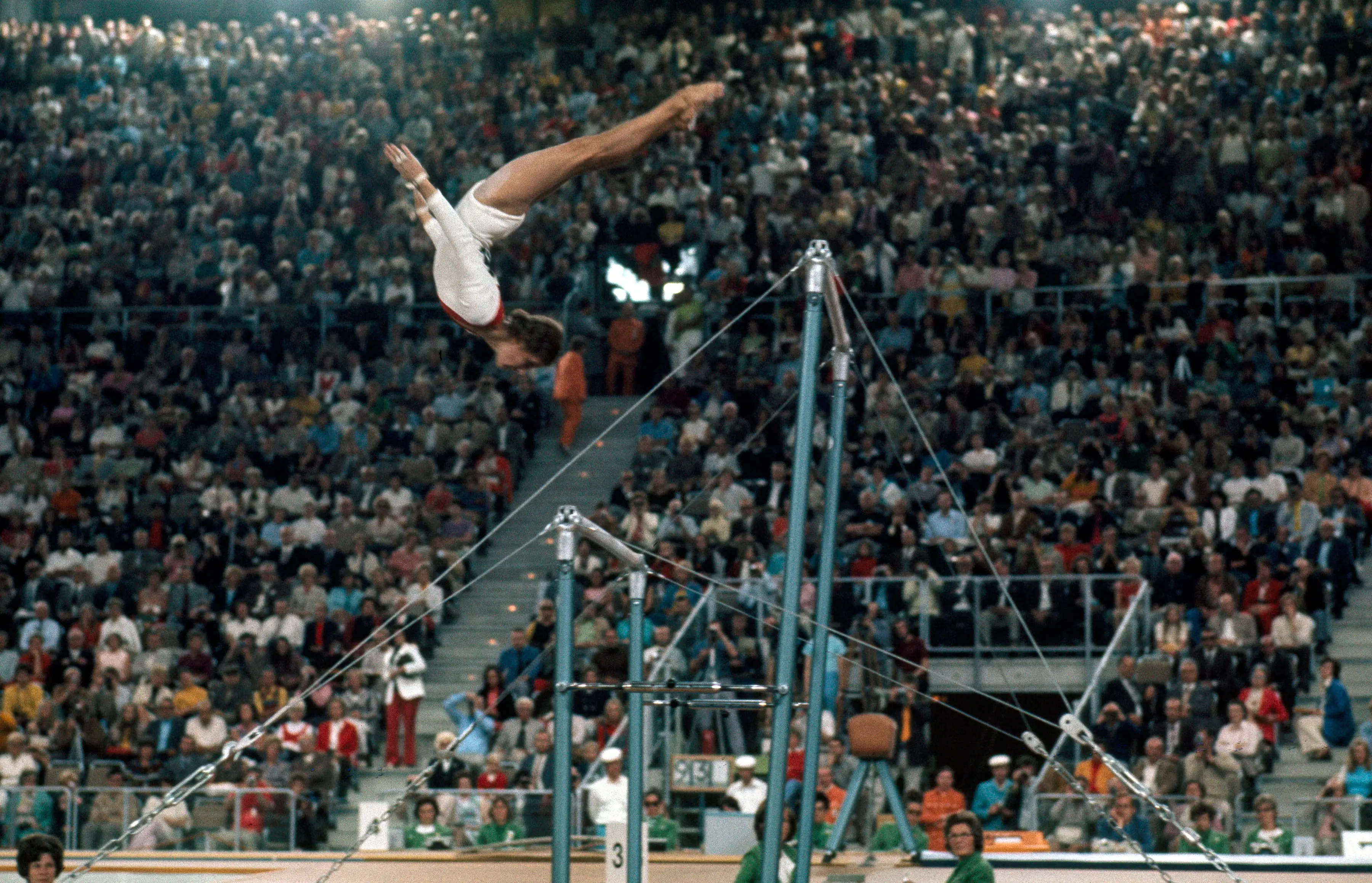 Soviet gymnast Olga Korbut. (