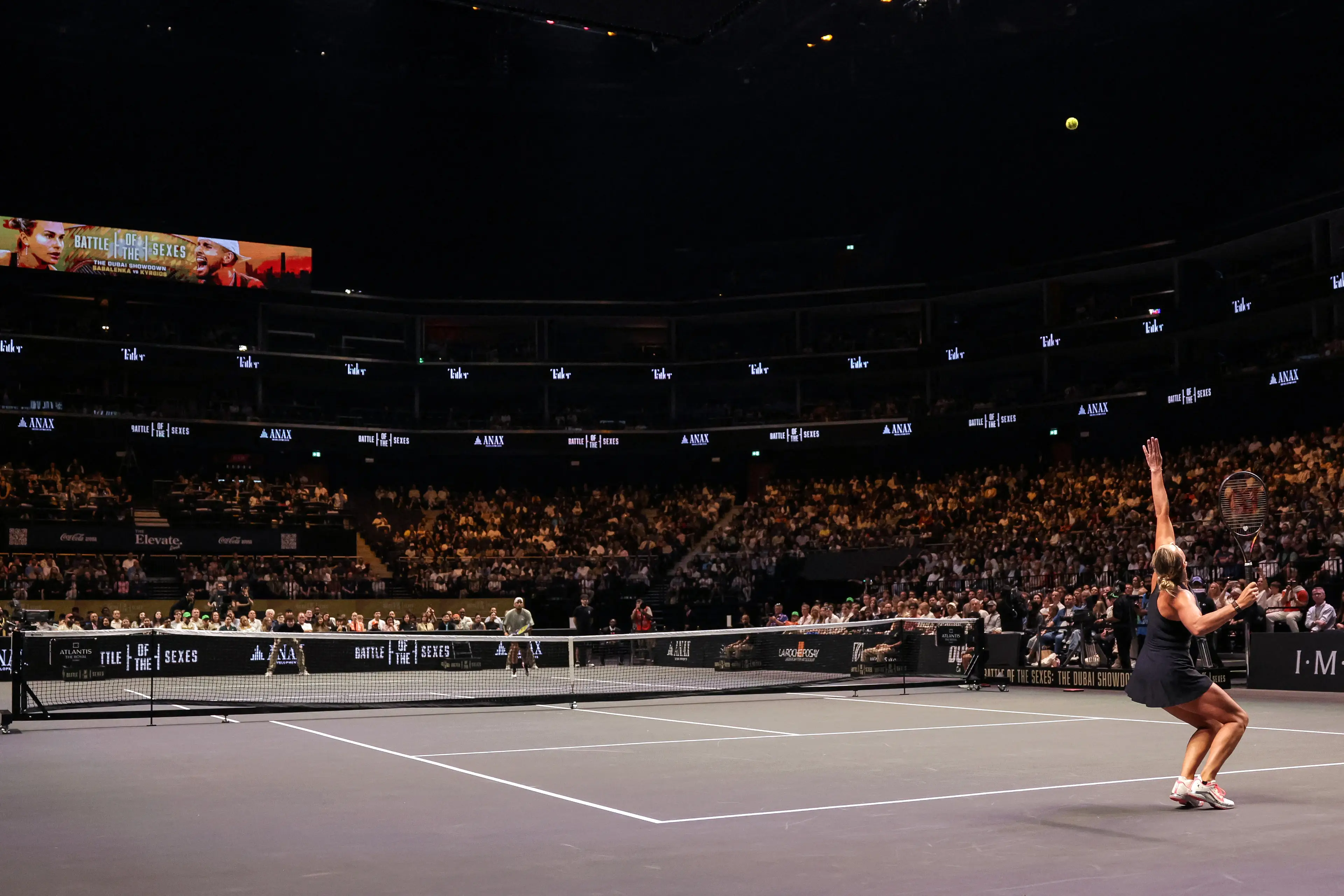 Kyrgios and Sabalenka put on a show in Dubai. Image: Getty