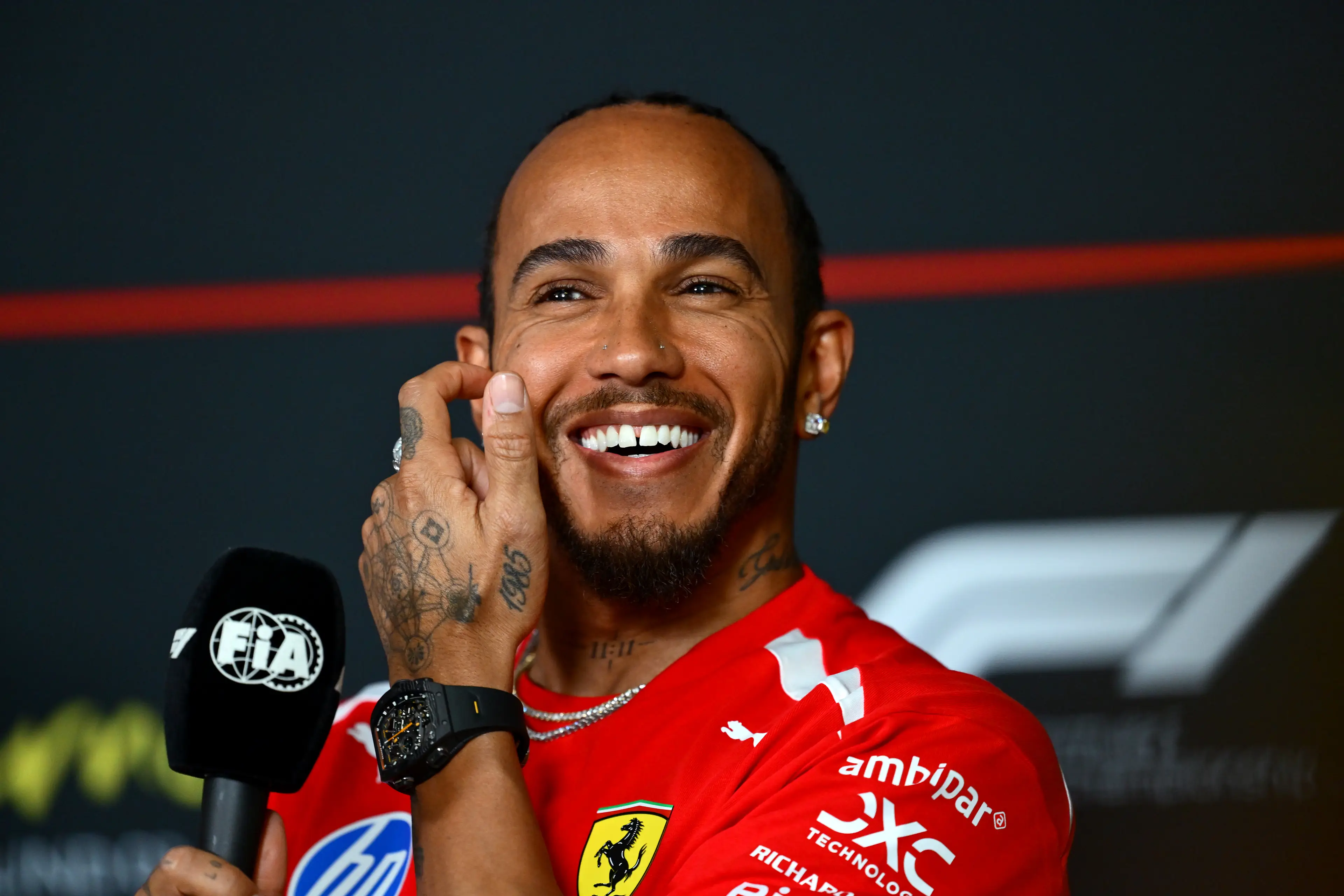 Lewis Hamilton in Melbourne (credit: getty)