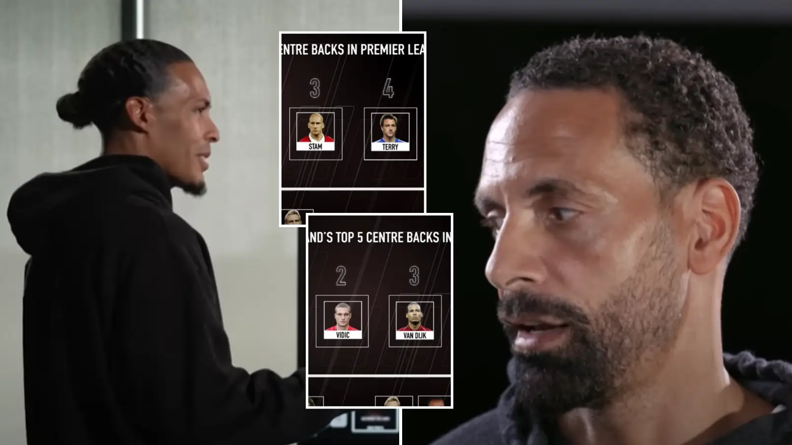 Rio Ferdinand And Virgil Van Dijk Name Their FIVE Greatest CBs Of Premier League Era, Both Agree On No.1