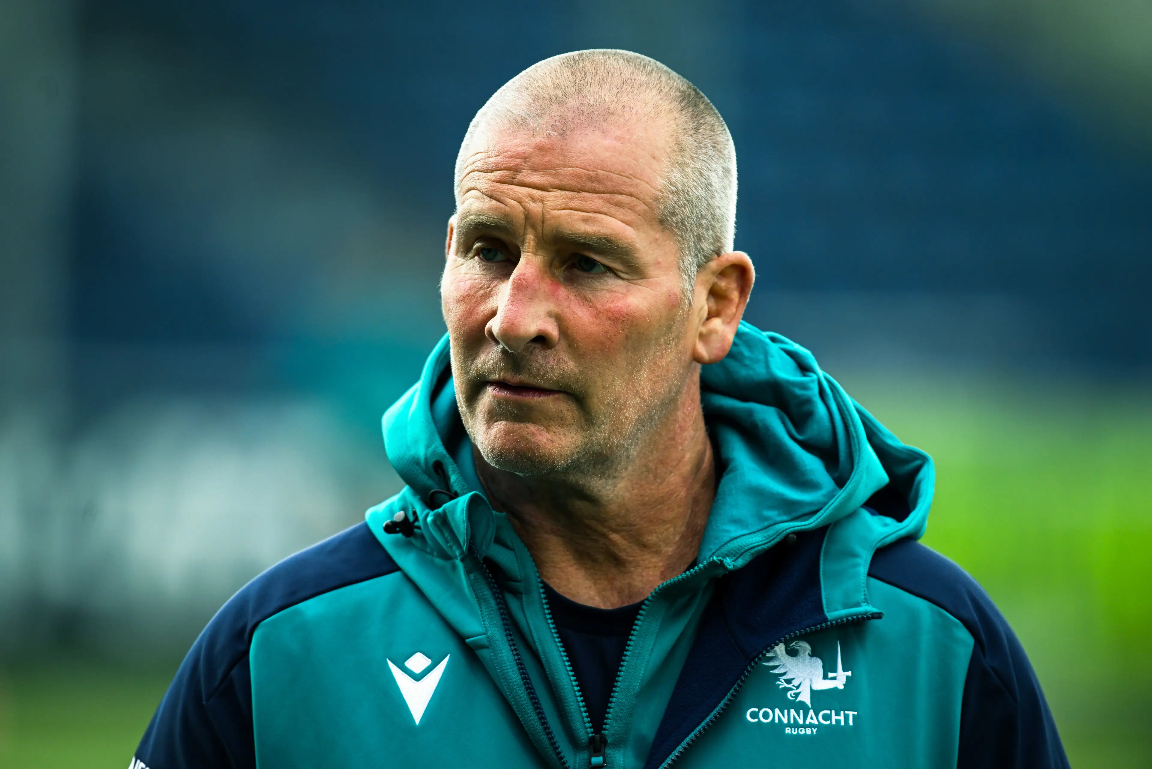 Connacht head coach Stuart Lancaster before the United Rugby Championship quarter-final match between Glasgow Warriors and Connacht (Getty Images)