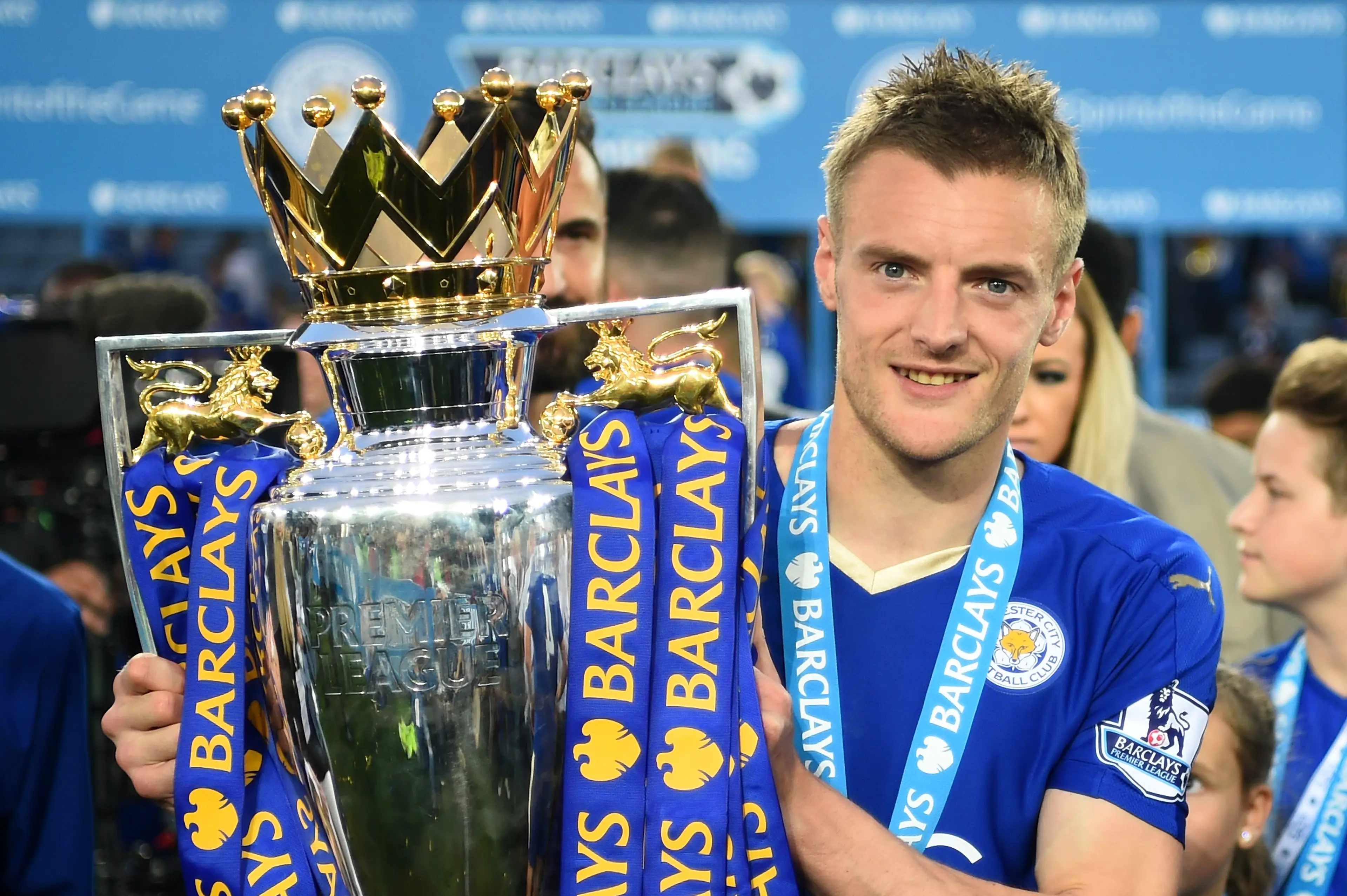 Jamie Vardy fired Leicester City to the Premier League title in 2016. Image: Getty