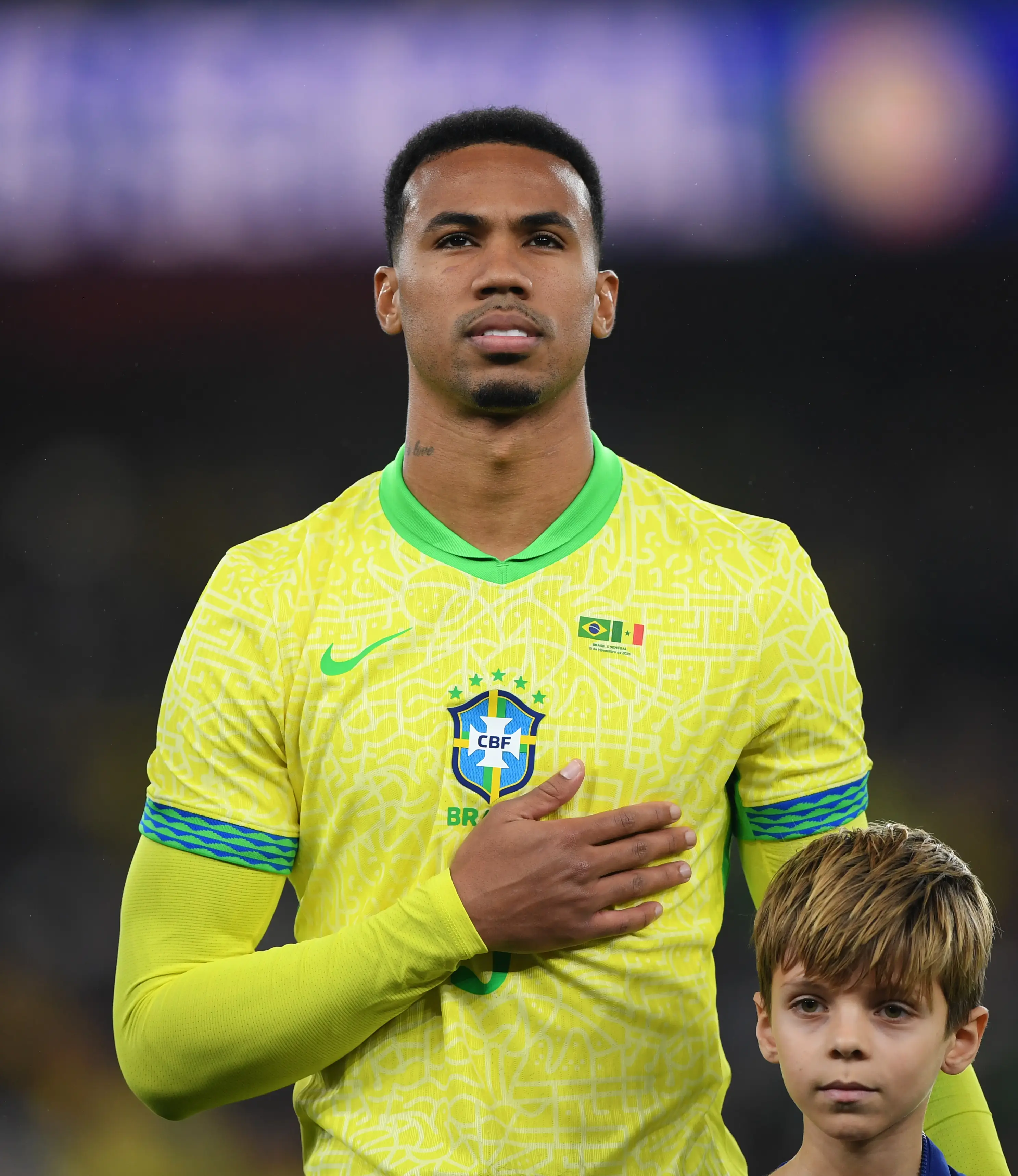 Gabriel started for Brazil at the Emirates Stadium. Image: Getty