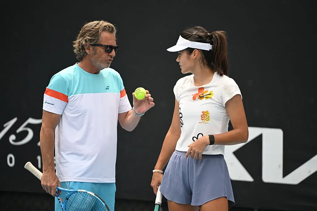 Raducanu worked with Roig for six months. (Image: James D. Morgan/Getty Images)