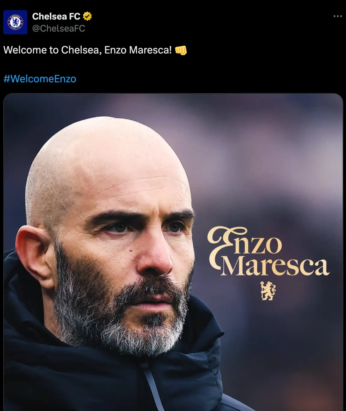 Enzo Maresca is announced as Chelsea's new manager (