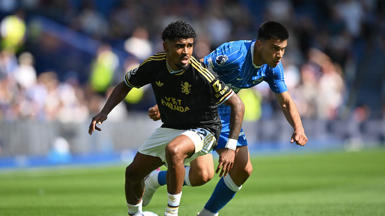 Ian Maatsen started Aston Villa's 4-0 defeat to Brighton last Sunday (Image: Getty)