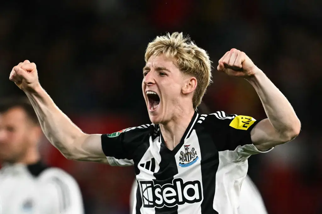 Anthony Gordon in his second appearance for Newcastle this season, the 1-1 Premier League draw with Bournemouth. (Image: Getty)