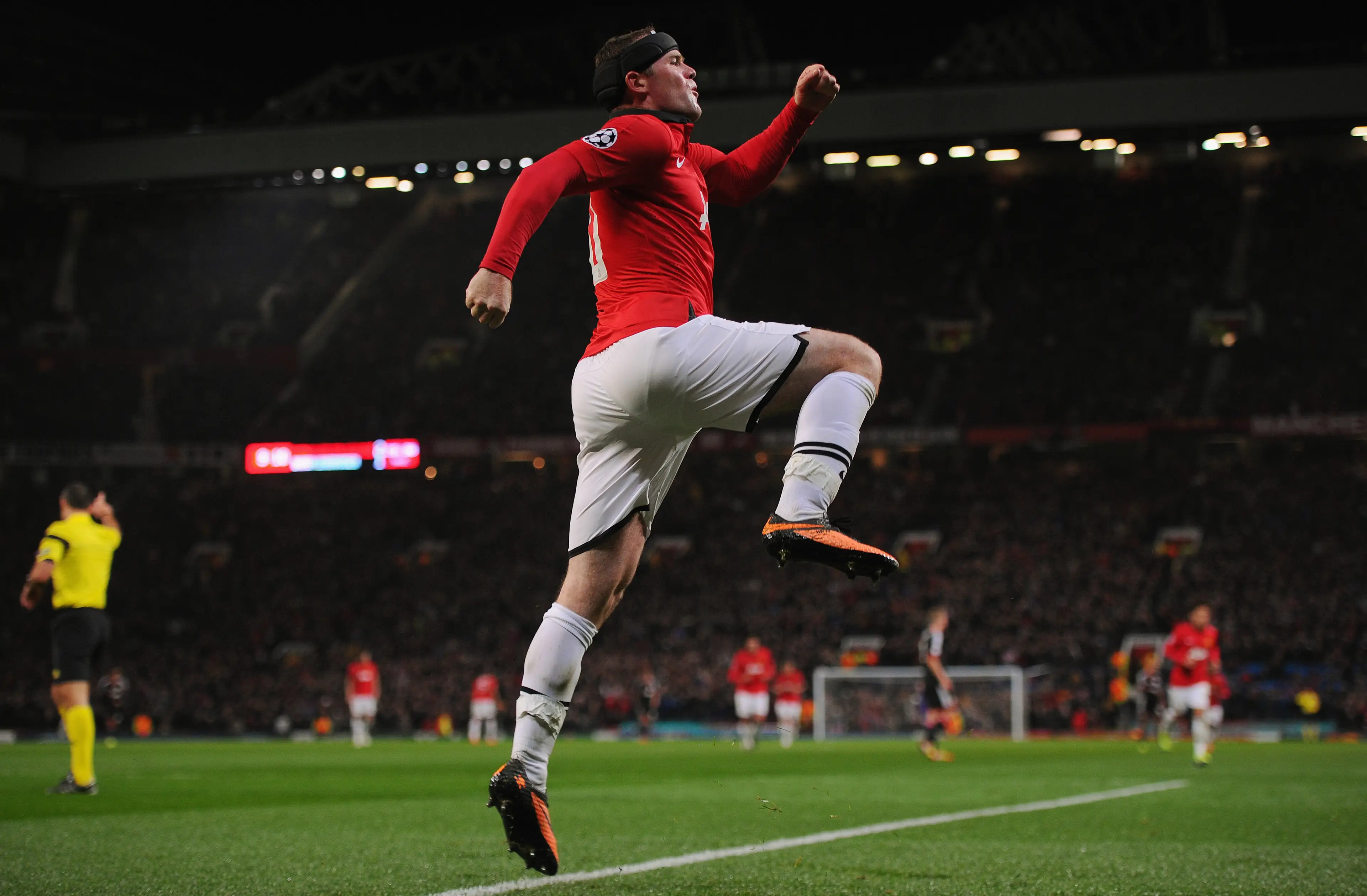 Wayne Rooney found the back of the net against Leverkusen. Image credit: Getty