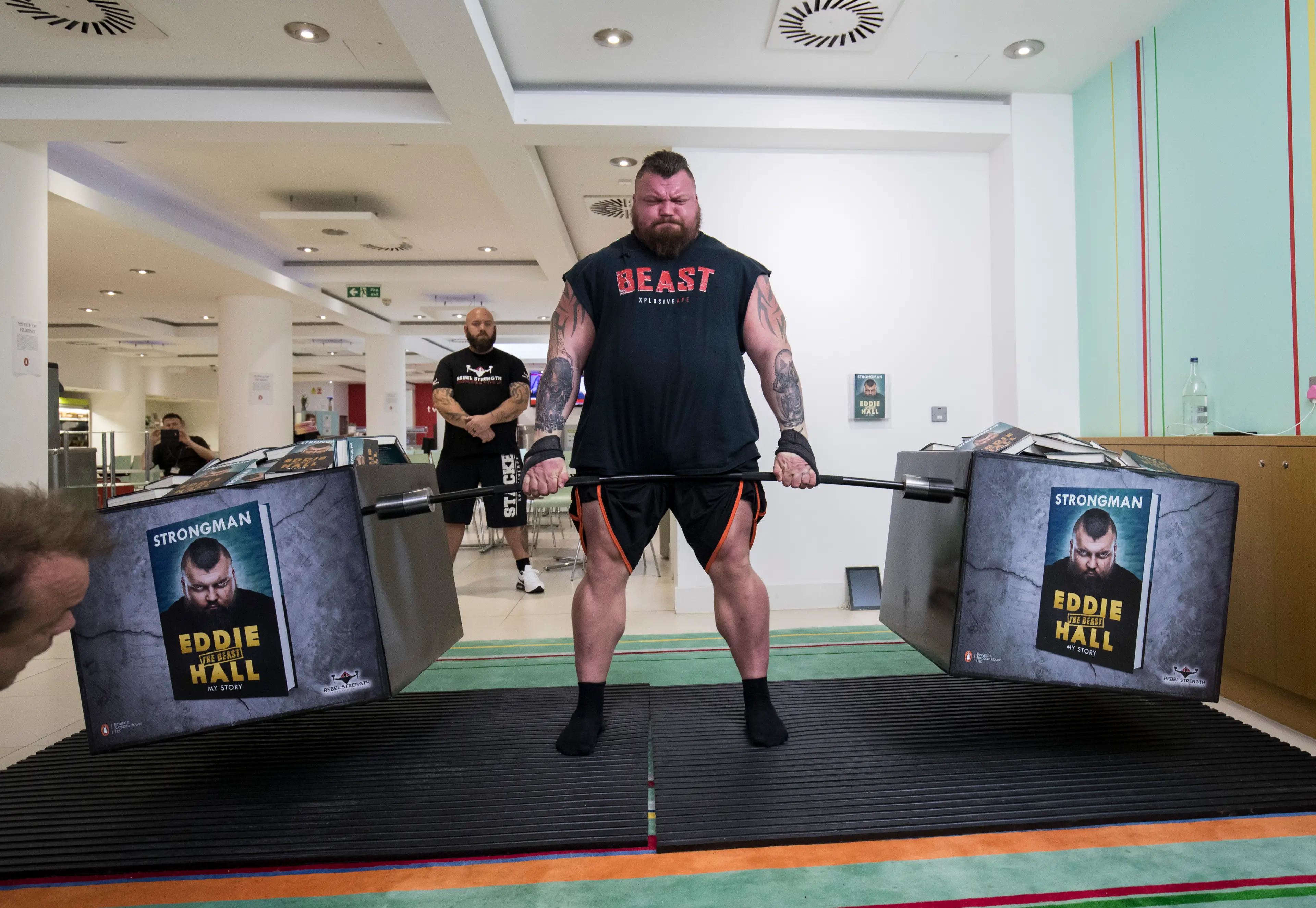 Eddie Hall posted a 30-minute video on the viral incident. Image: Getty