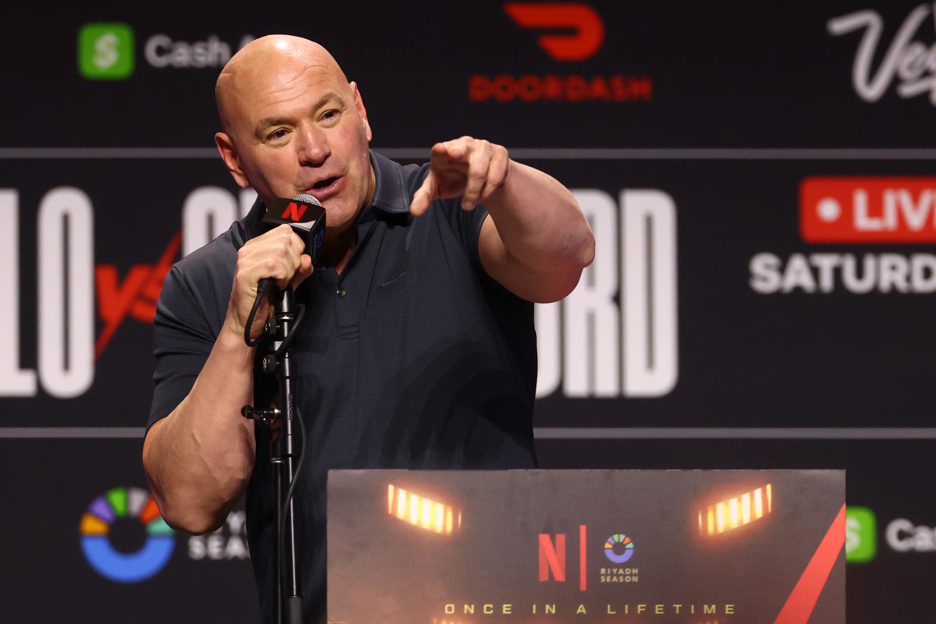 Dana White has cut seven fighters from the UFC roster. Image: Getty