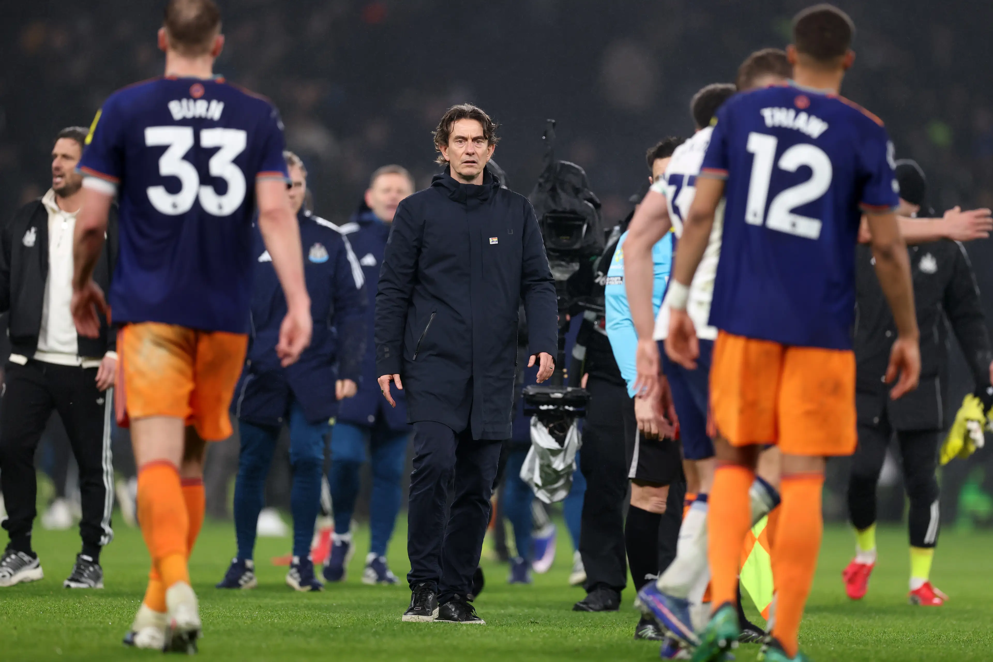 Thomas Frank was sacked by Tottenham following their defeat to Newcastle United. Image: Getty
