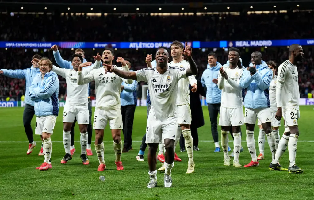 Real Madrid celebrated in front of Atletico Madrid fans (Credit:Getty)