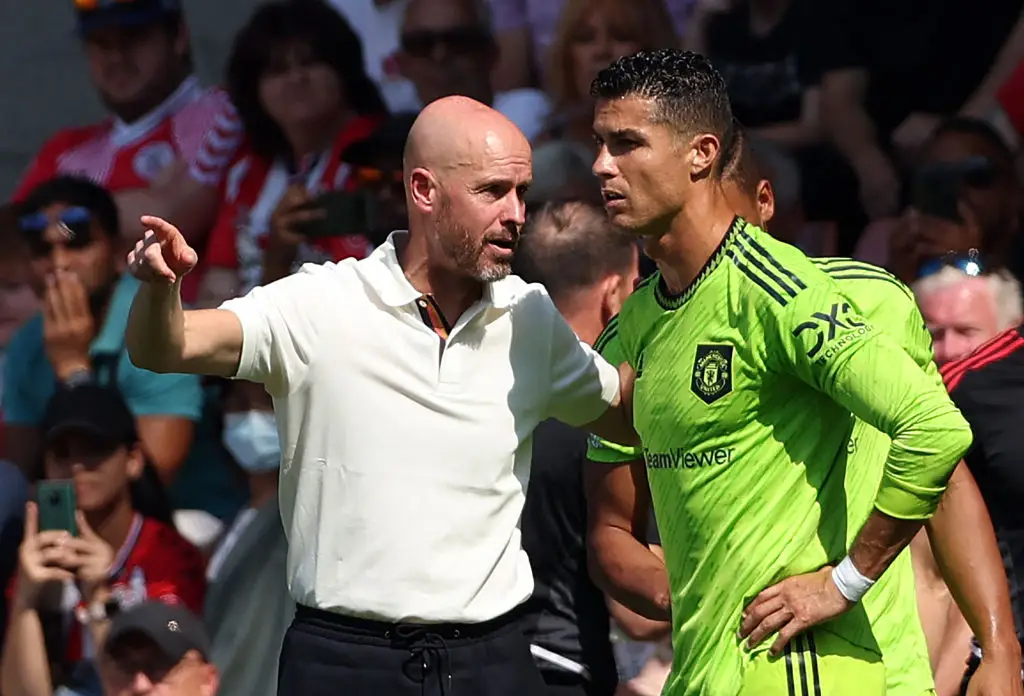 Ronaldo fell out with Ten Hag at United (Image: Getty)