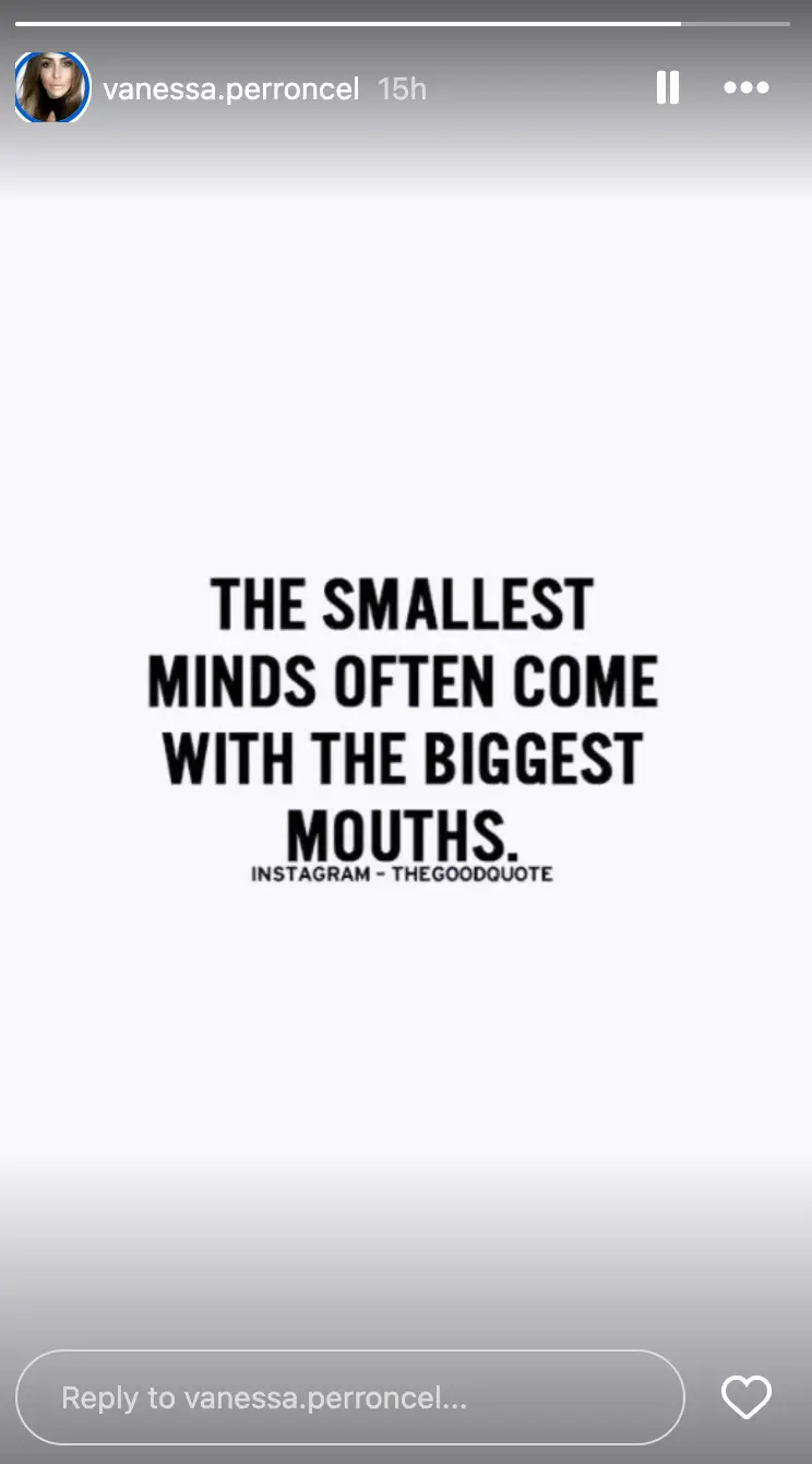 Vanessa Perroncel posted on Instagram. Image: Instagram/@vanessa.perroncel