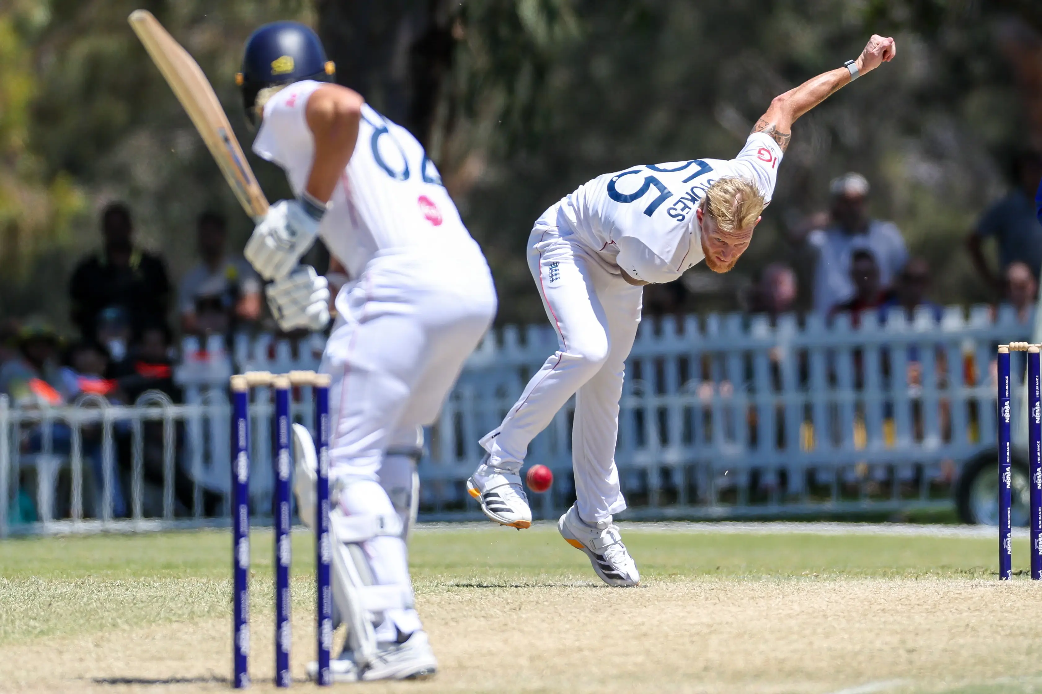 England played at Lilac Hill ahead of the first Test match of the Ashes series. Image: Getty