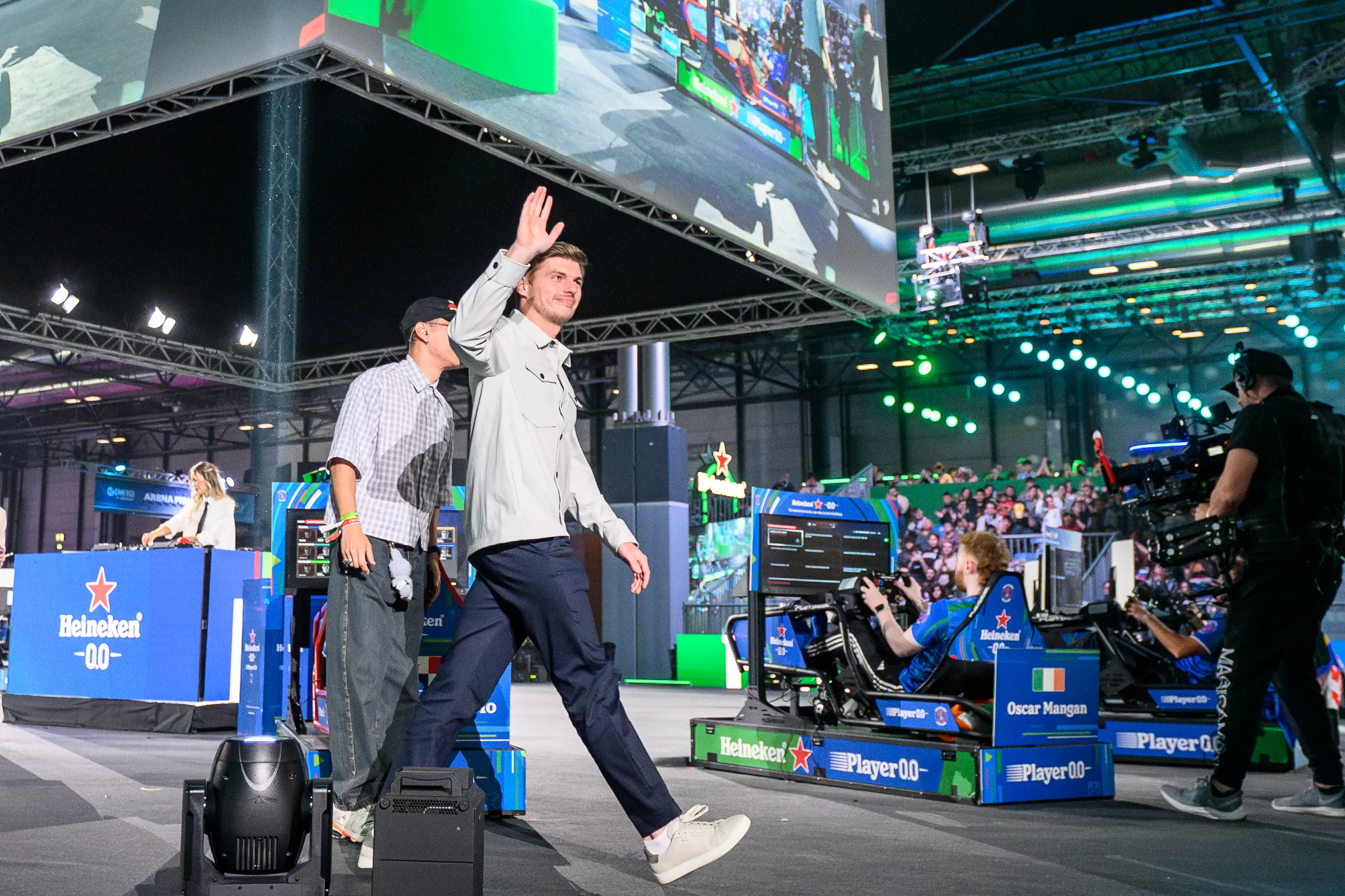 Max Verstappen at the Heineken Player 0.0 final in Madrid, Spain. Image: Heineken