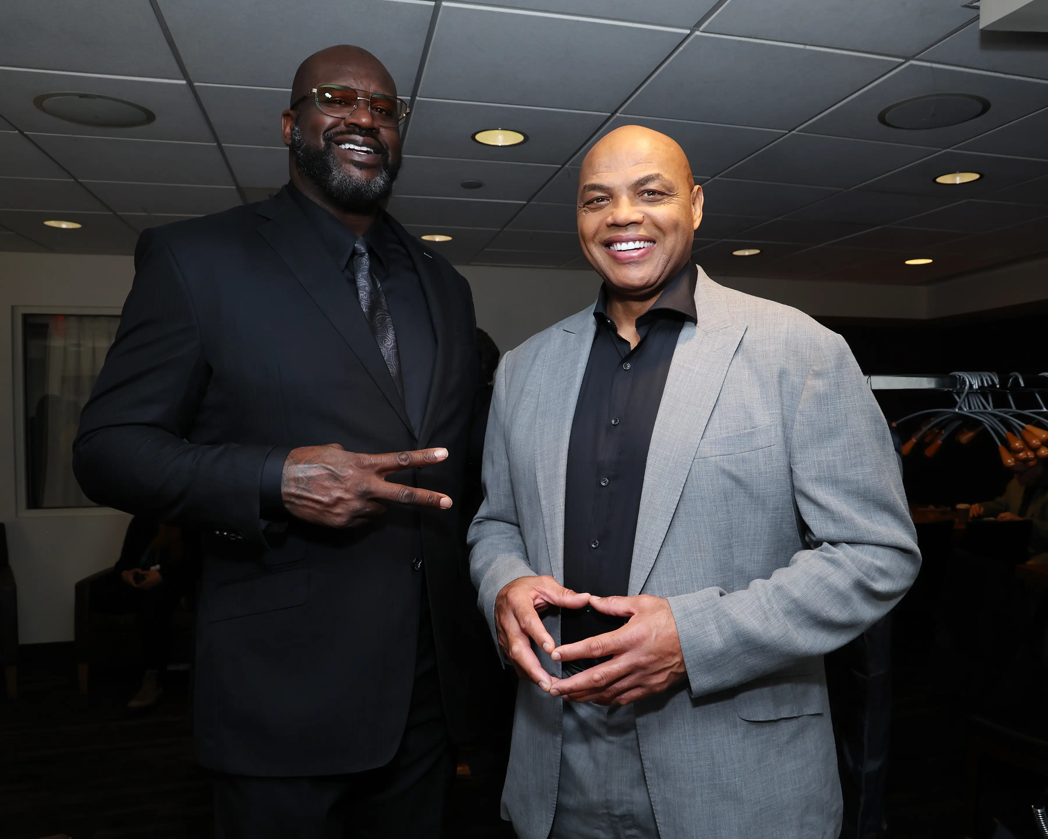 Shaquille O'Neal was exposed by Inside the NBA colleague Charles Barkley. Image: Getty