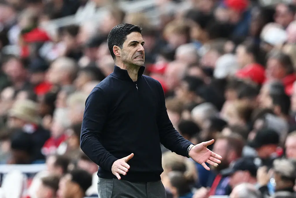 Arteta was clearly frustrated throughout the match. (Image: Shaun Botterill/Getty Images)