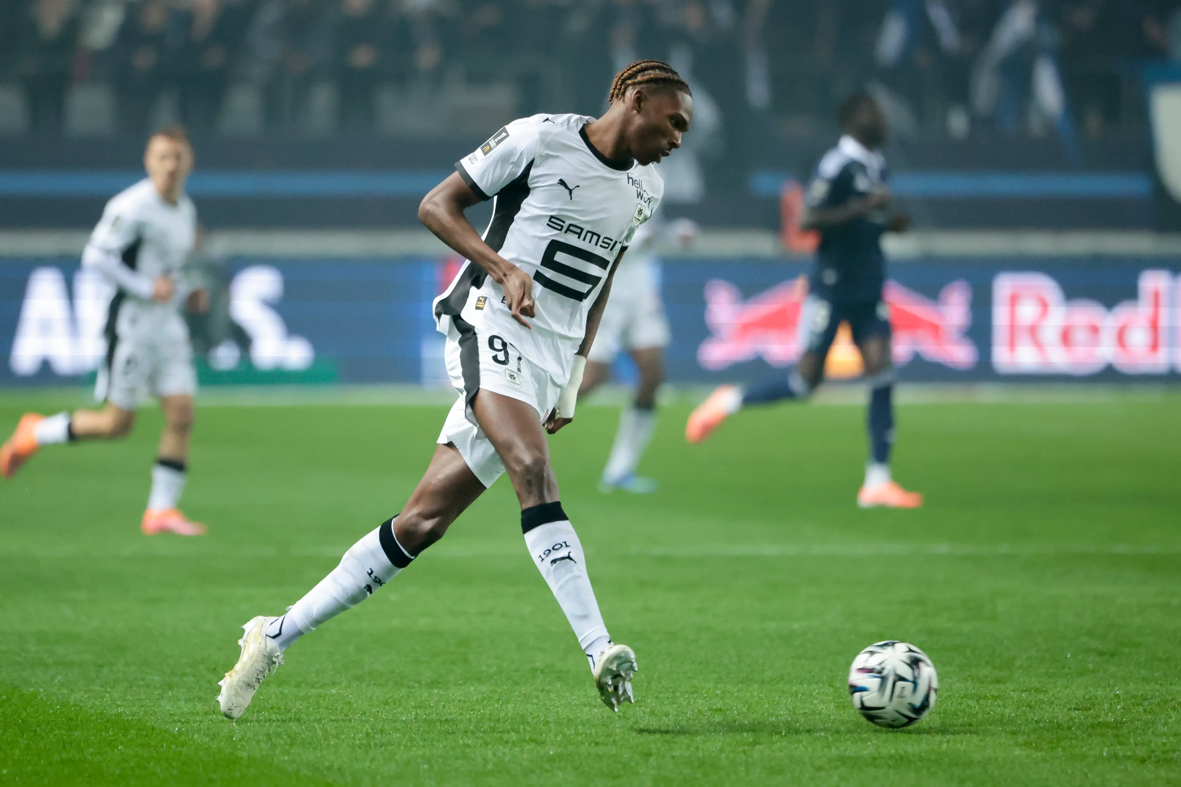 Jeremy Jacquet has impressed since making his debut for Rennes in January 2024. Image credit: Getty
