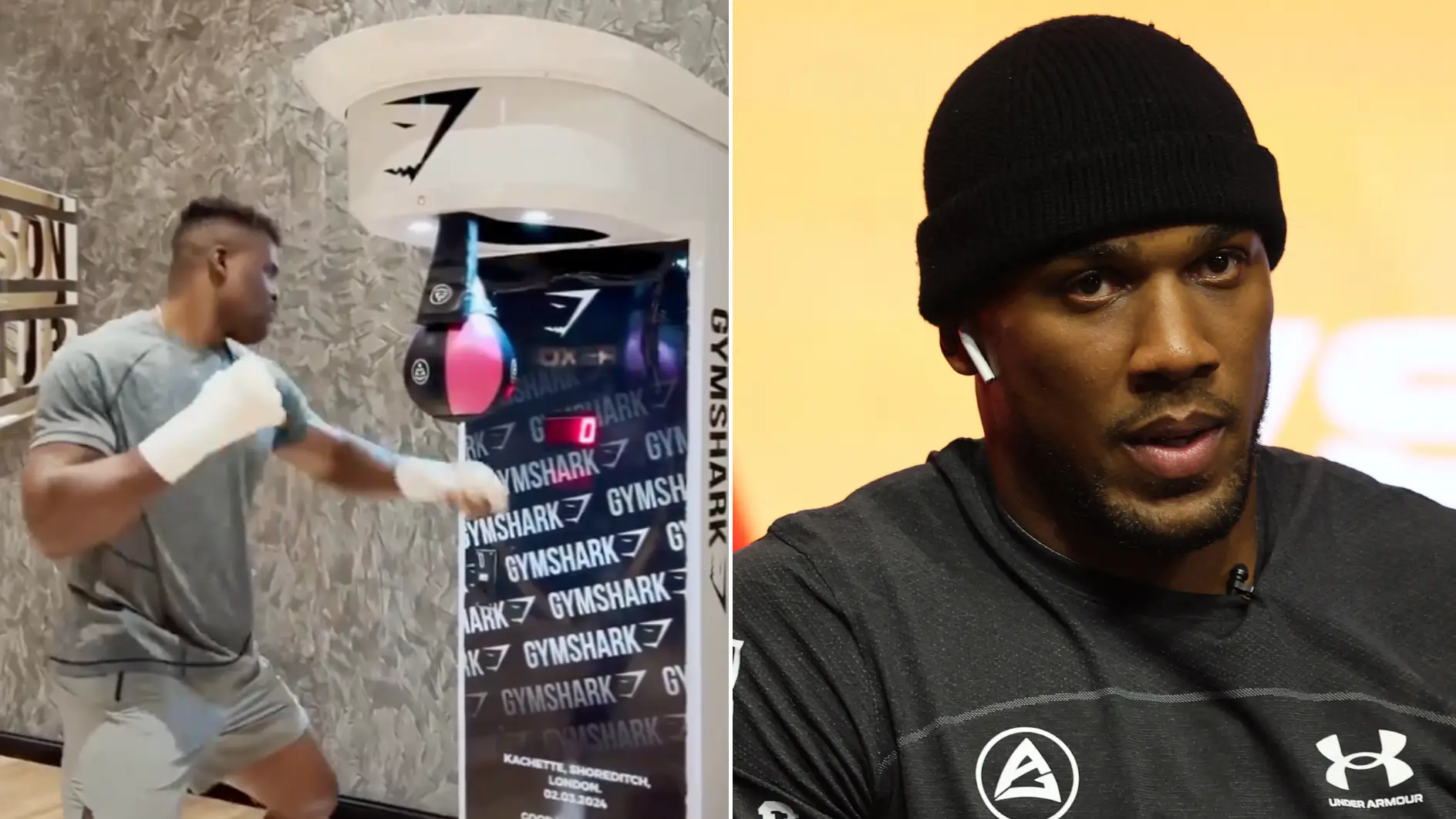 Francis Ngannou's lands terrifying blow on punch machine in warning to Anthony Joshua