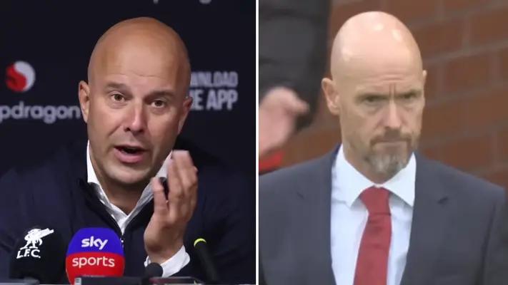 Arne Slot expertly breaks down exactly what’s wrong with Man Utd after Erik ten Hag blames individual errors