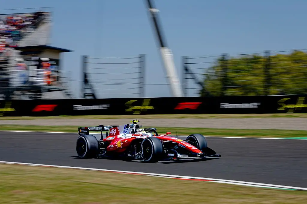 Lewis Hamilton on track at Suzuka (credit: getty)