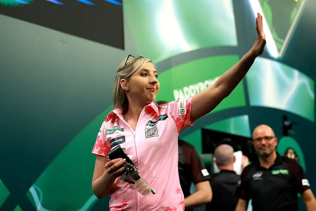 Sherrock lost her opening match to Dave Chisnall. (Image: Andrew Redington/Getty Images)