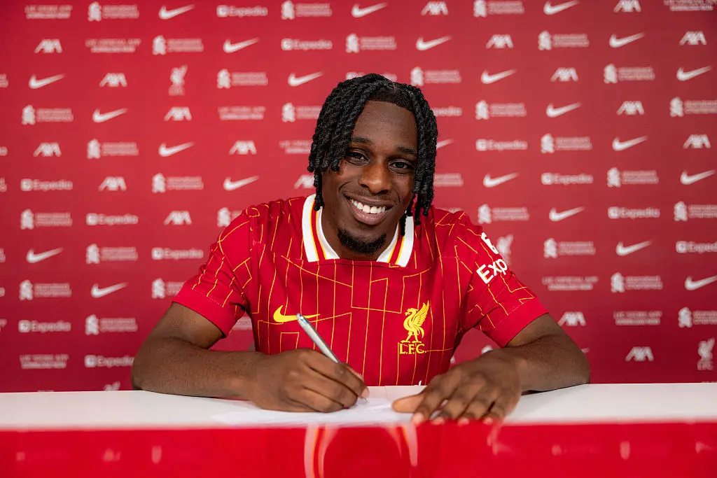 Jeremie Frimpong was recently unveiled as Liverpool's first signing of the summer transfer window. (Image: Getty)