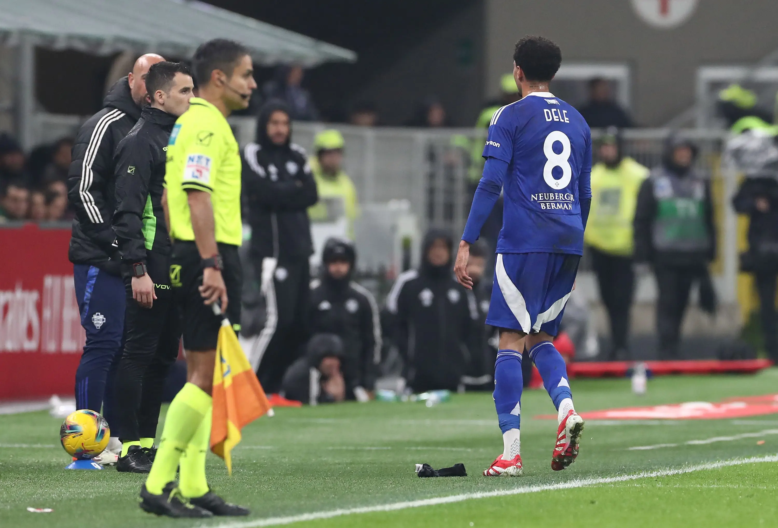 Dele Alli was dismissed just 10 minutes into his debut. (Image: Marco Luzzani / Stringer via Getty)
