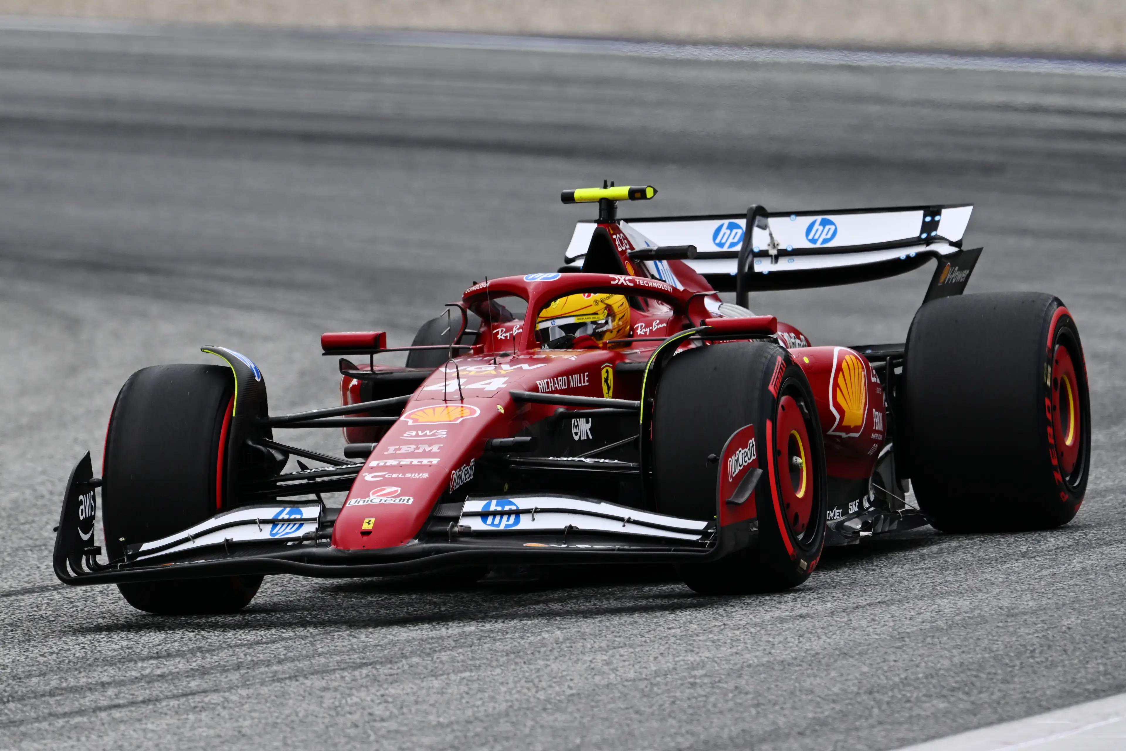 Lewis Hamilton endured a tough afternoon in Austria. Image: Getty