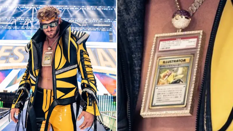 Logan Paul Wears A Pokemon Card Worth £3.8 Million At Wrestlemania 38