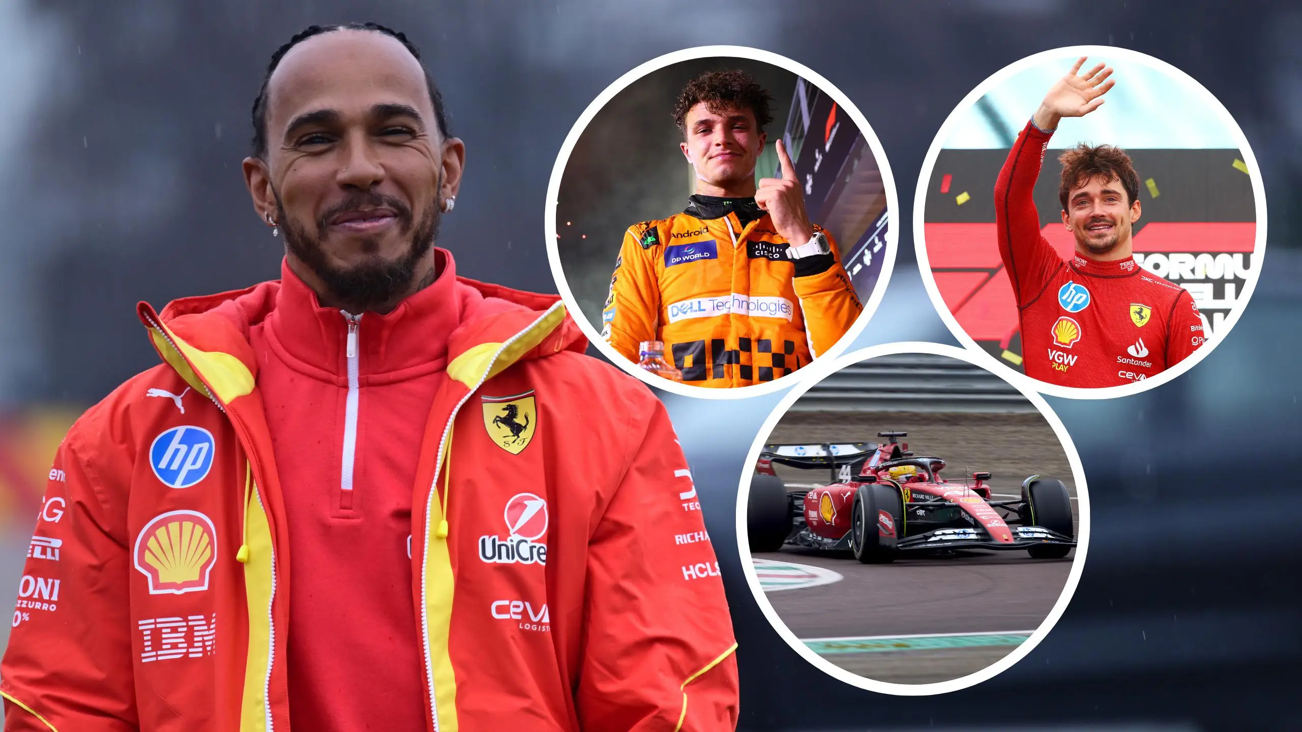 Lewis Hamilton lap times compared to Lando Norris and Charles Leclerc as latest Ferrari test details emerge
