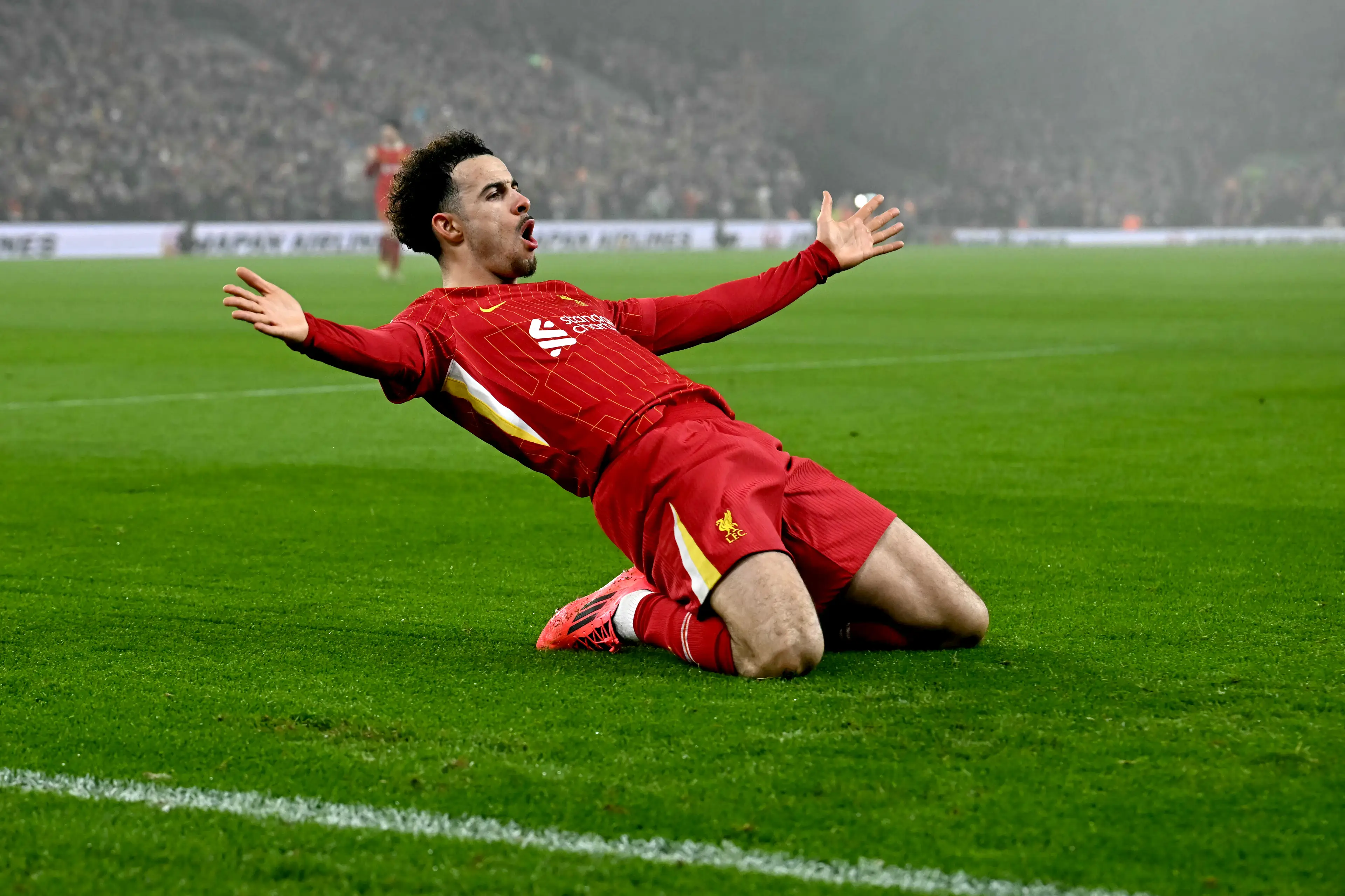 Curtis Jones scored as Liverpool extended their lead at the top of the Premier League. Image: Getty