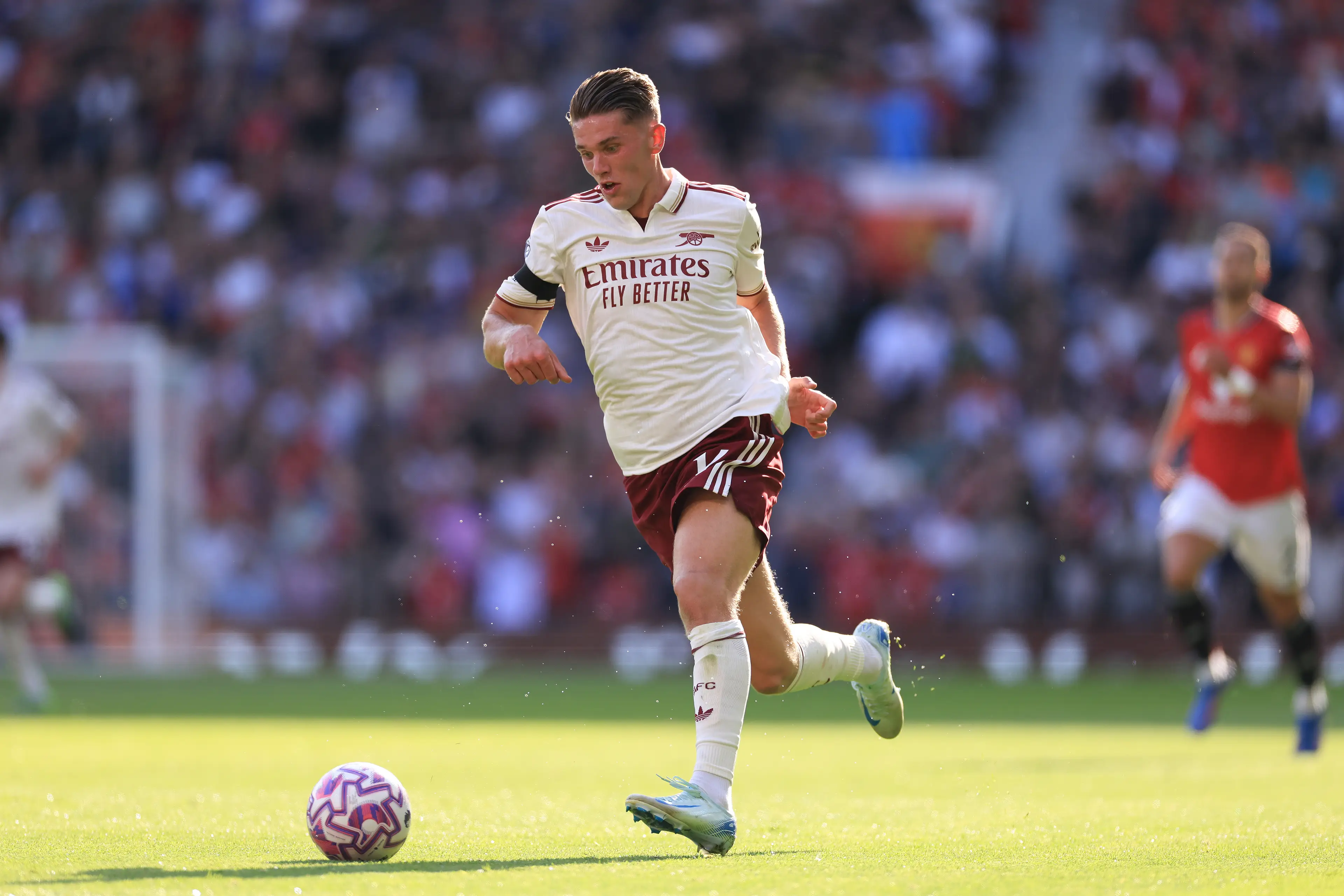 Viktor Gyokeres in action for Arsenal against Manchester United. Image: Getty 