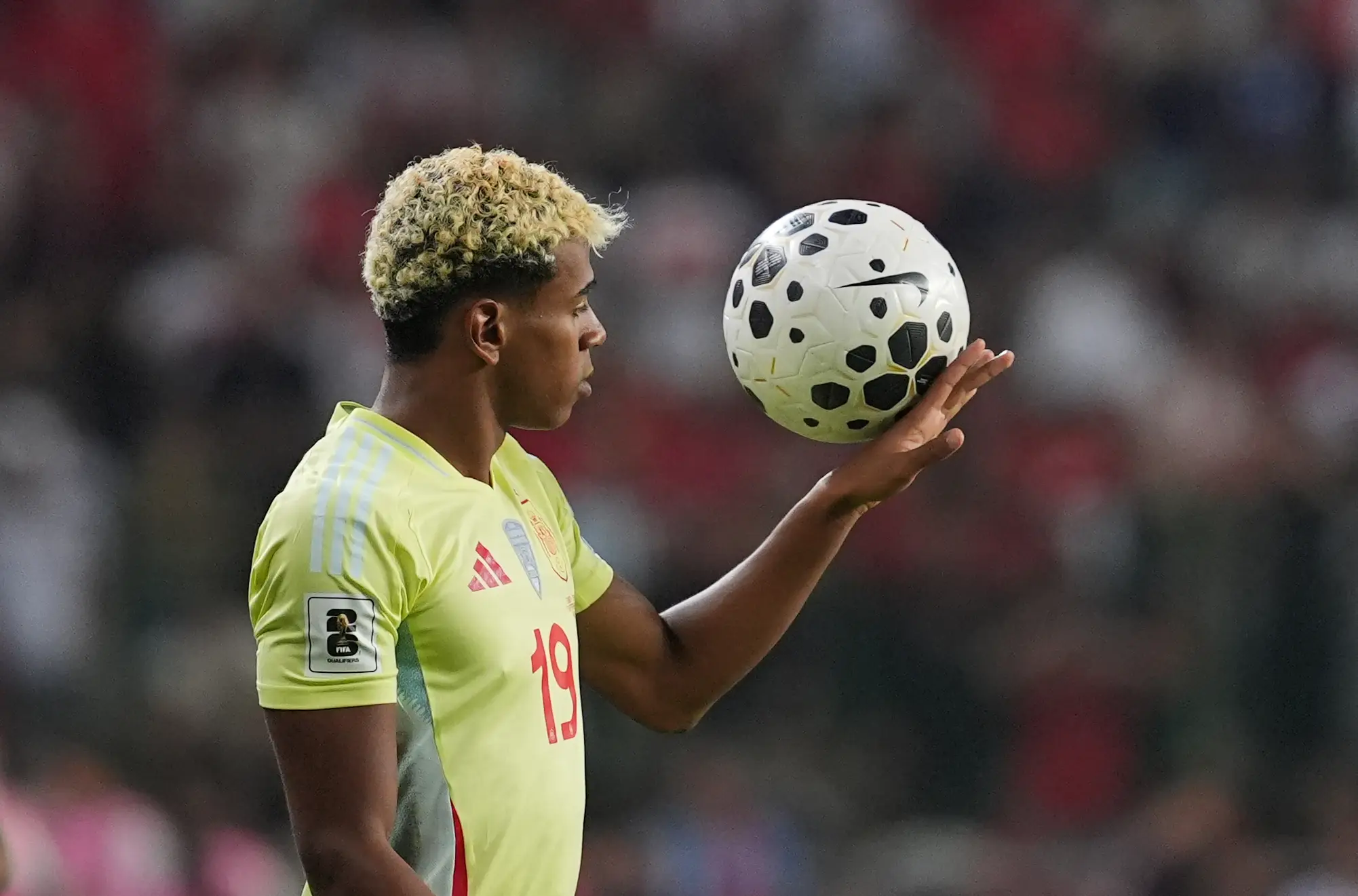 Yamal was frustrated after misplacing his passport. Image: Getty