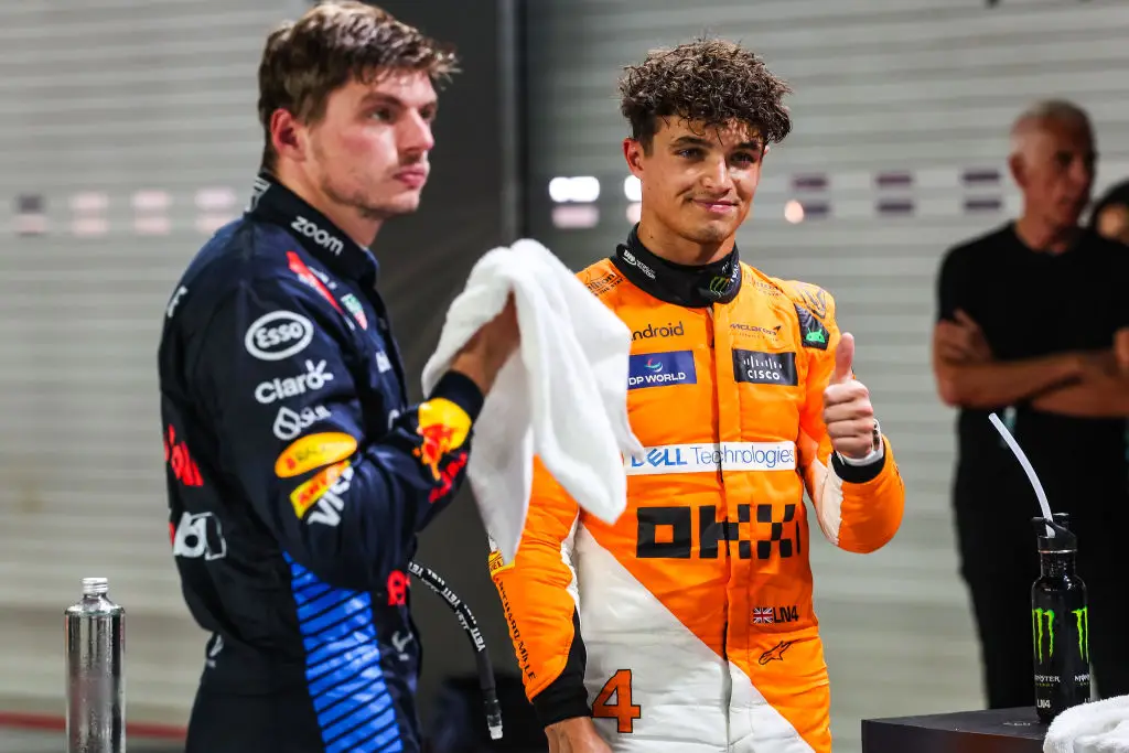 Lando Norris moved within 52 points of Max Verstappen in the driver's championship. (Image: Getty)