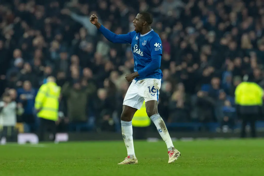 Abdoulaye Doucoure was subject to racist abuse online following the Merseyside derby (Credit:Getty)